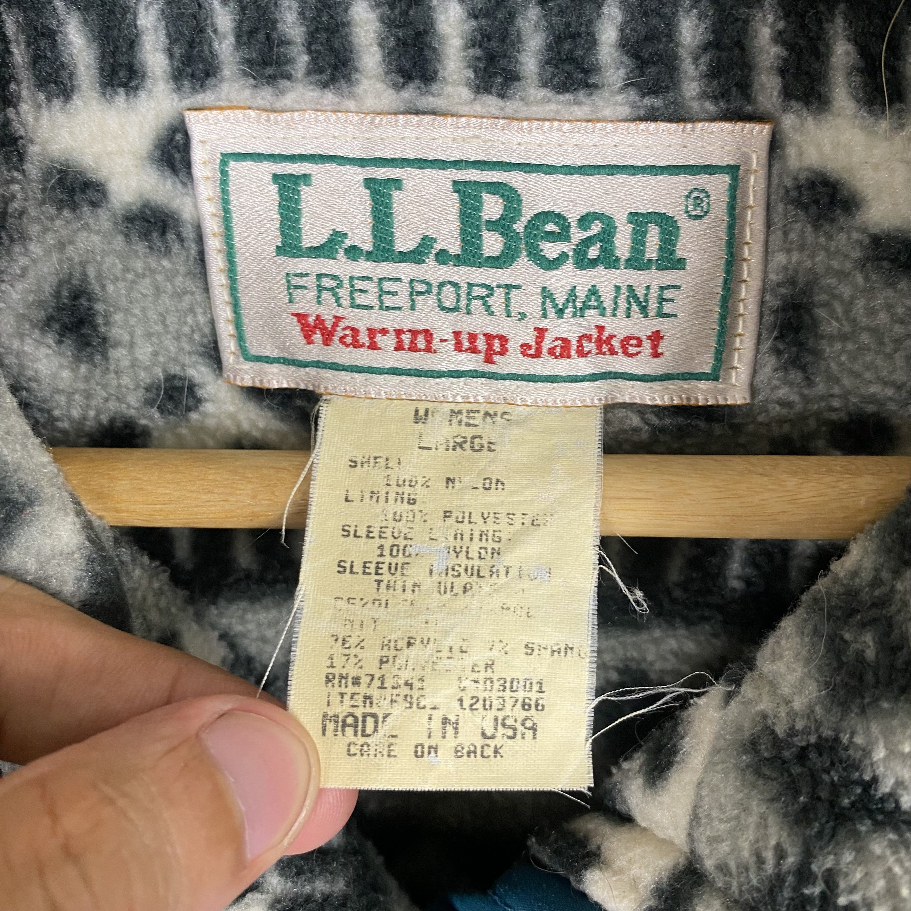 L.L. Bean 💥80s LL BEAN WARM UP BOMBER JACKET TEAL GREEN Size L / US 10 / IT 46 - 12 Thumbnail