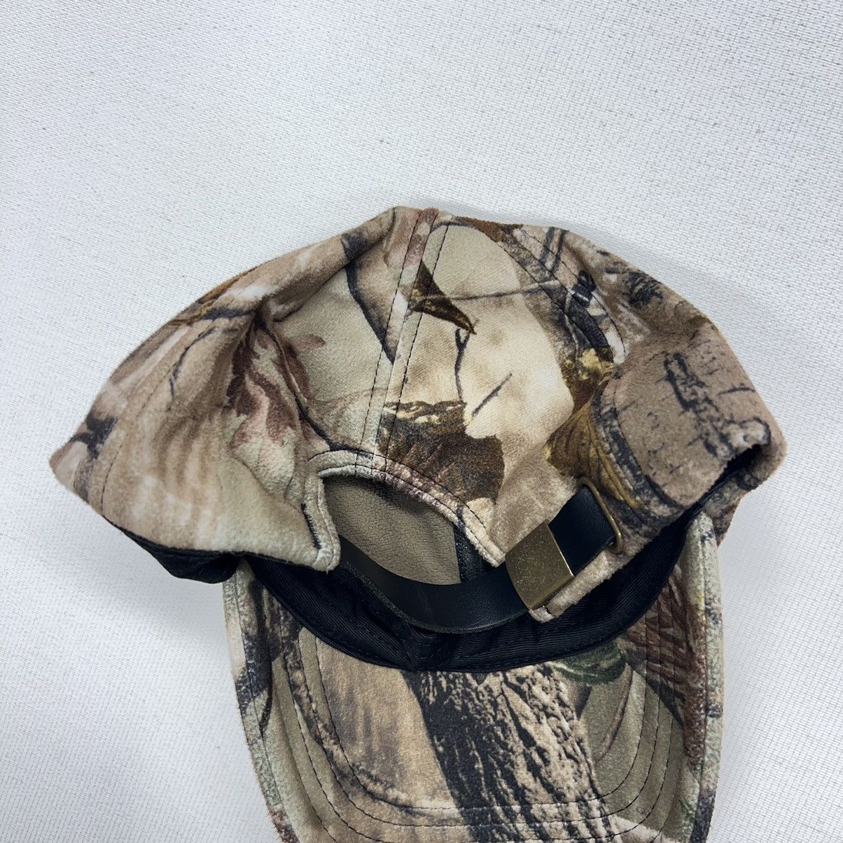 Realtree × Vintage Real Tree Hat Cap Rivers West Fleece Hunting Strap Back Size ONE SIZE - 15 Thumbnail