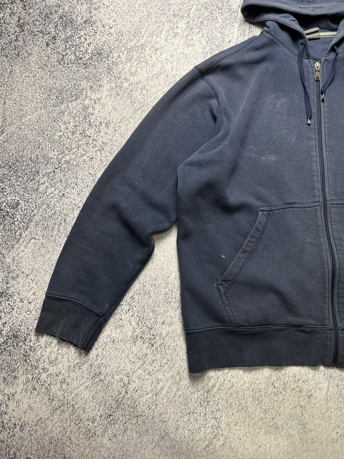 Nike Vintage Nike Distressed Zip Up Hoodie Swoosh Drill Size US L / EU 52-54 / 3 - 8 Thumbnail