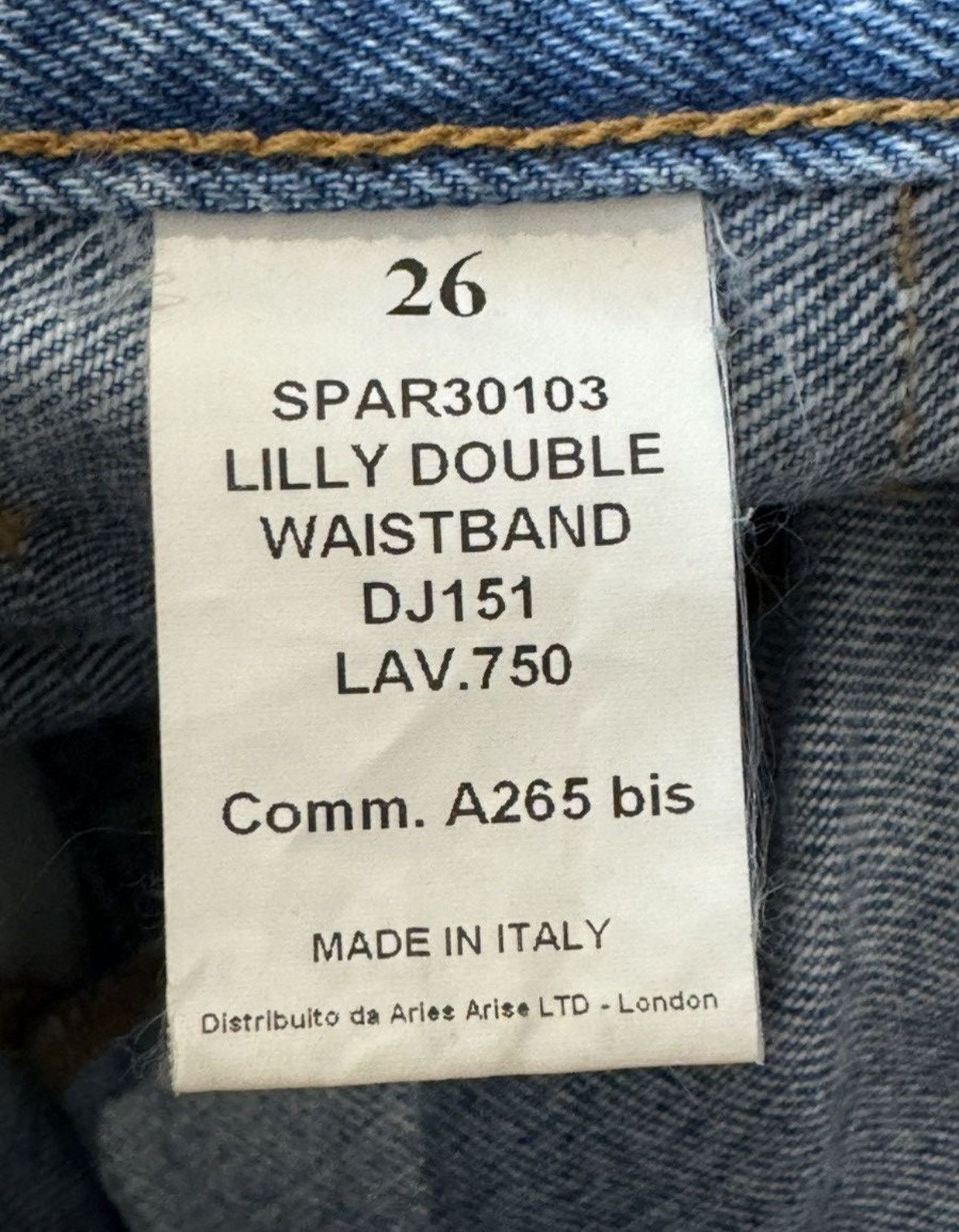Aries Aries Lilly Double Waistband Jeans Size 25" / US 0 / IT 36 - 6 Thumbnail