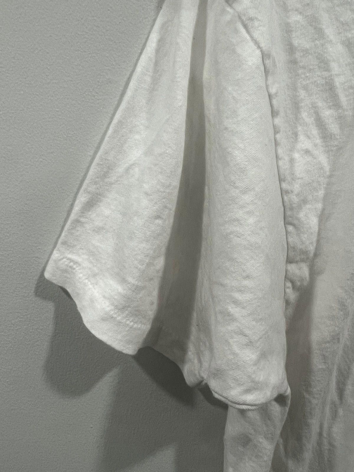 Vintage Vintage Single Stitched Blank Tee Shirt white vneck Size US XL / EU 56 / 4 - 5 Thumbnail