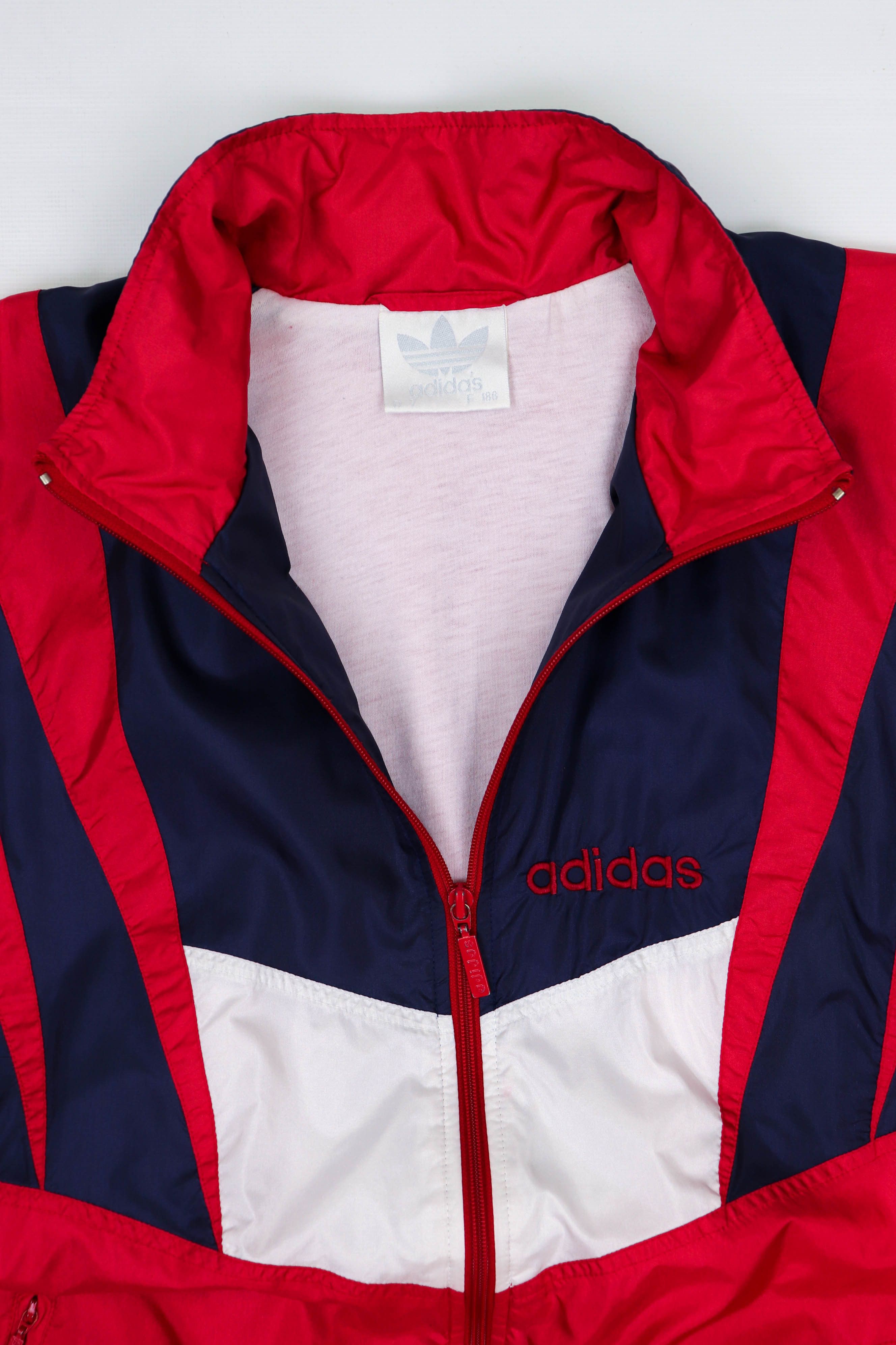 Adidas Adidas Vintage 3 Stripes Oversized Windbreaker Track Jacket Size US XL / EU 56 / 4 - 9 Thumbnail