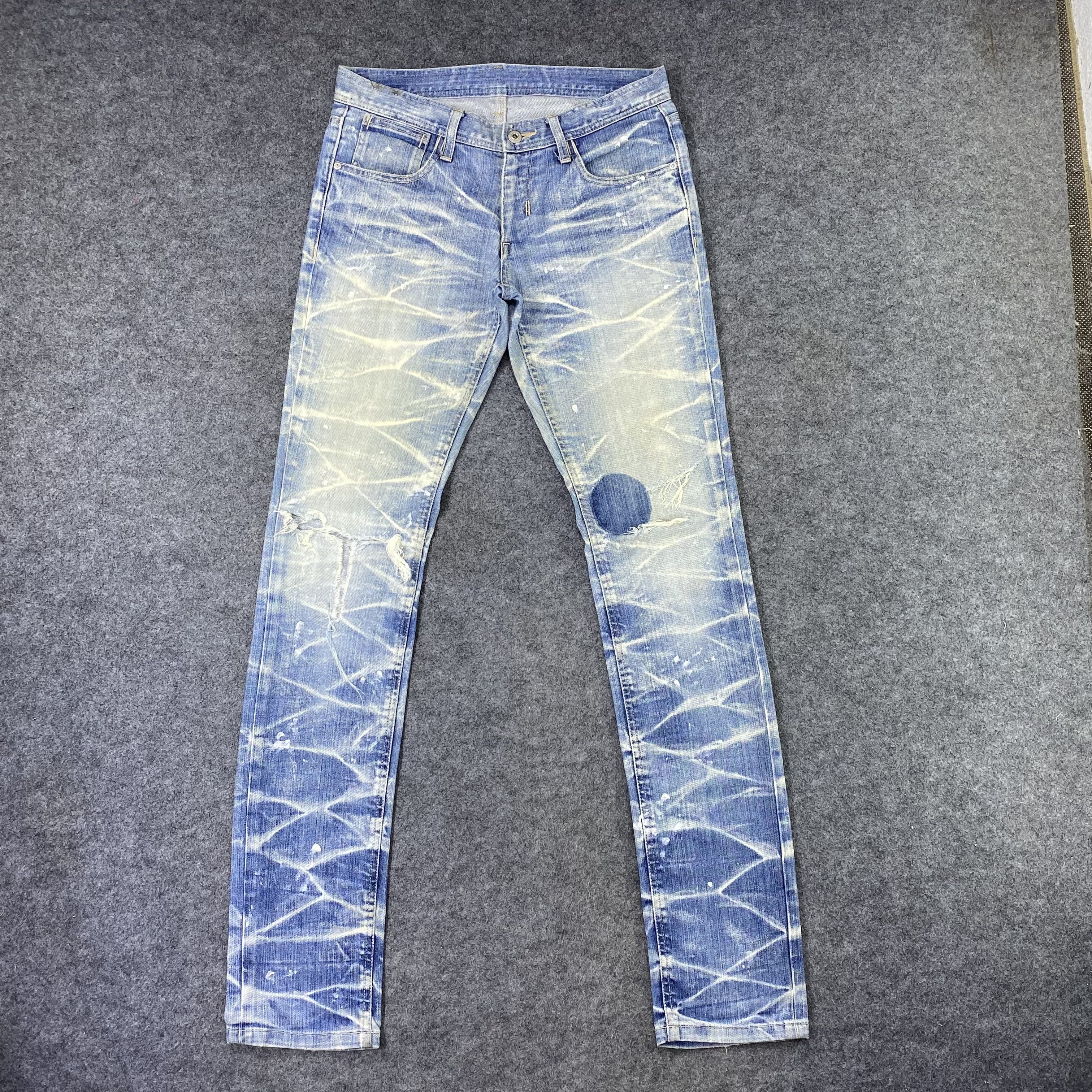 Black Barrett × Jean × Neil Barrett Black Barrett by Neil Barrett Blue Wash Jeans-J1188 Size US 32 / EU 48 - 1 Thumbnail