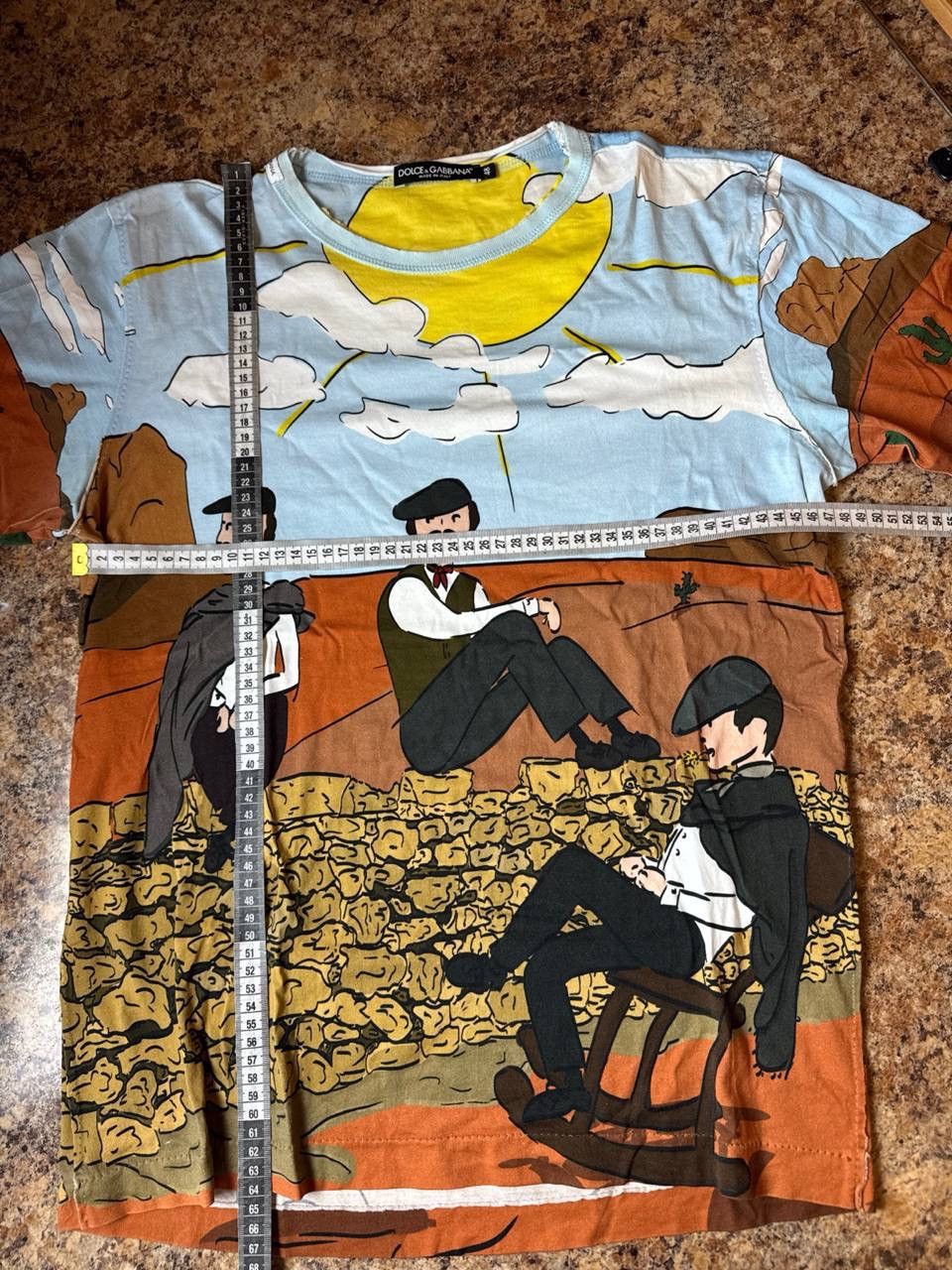 Dolce & Gabbana Dolce & Gabbana Western Cowboy Print T-Shirt Graphic Tee Size US M / EU 48-50 / 2 - 8 Thumbnail