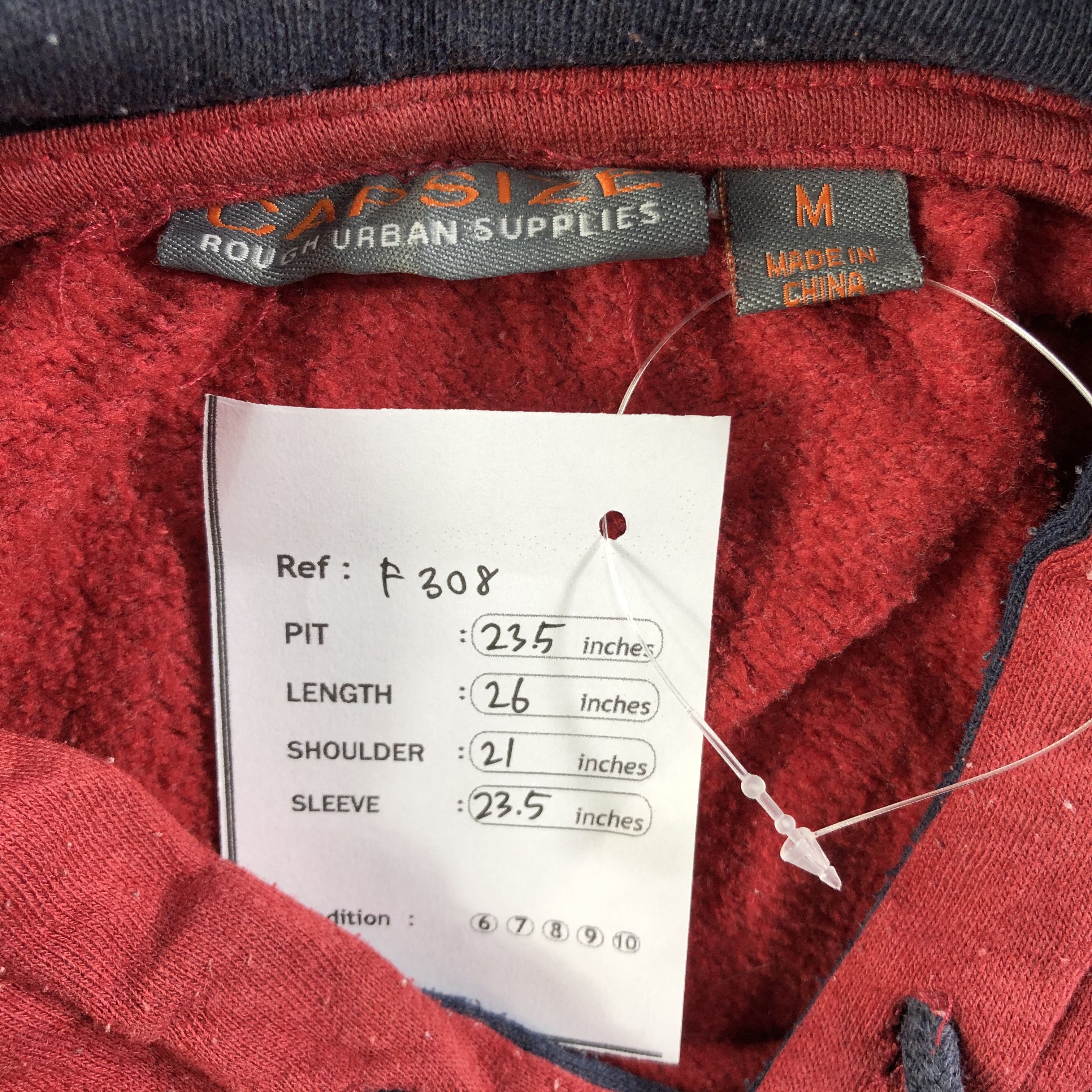 Vintage Cap Size Skateboarding Hoodies F308 Size US M / EU 48-50 / 2 - 6 Thumbnail