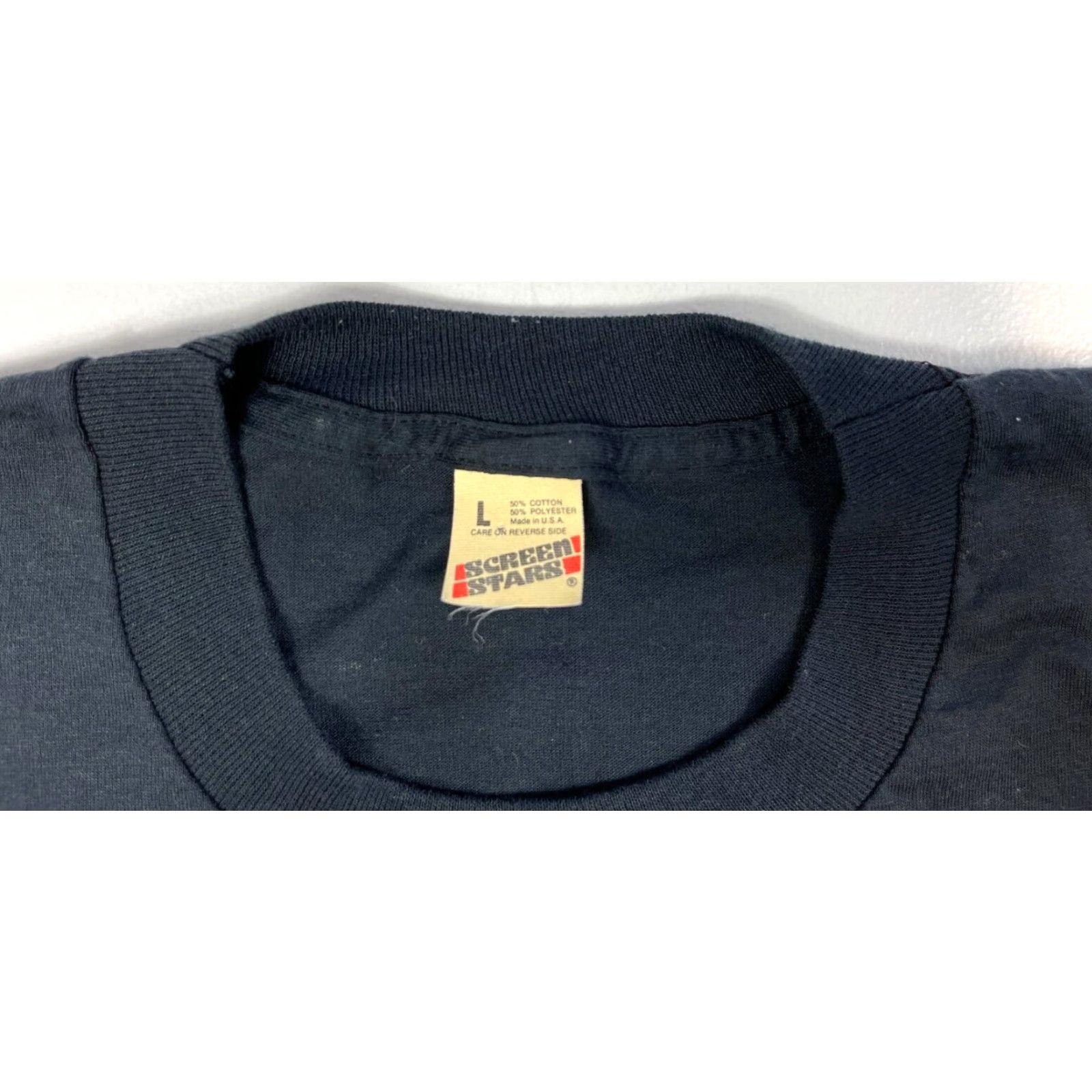 Vintage VINTAGE Chicago Screen Stars T-shirt - City USA 1988 Crew Neck Short Sleeve Black L Mens Size US L / EU 52-54 / 3 - 6 Thumbnail
