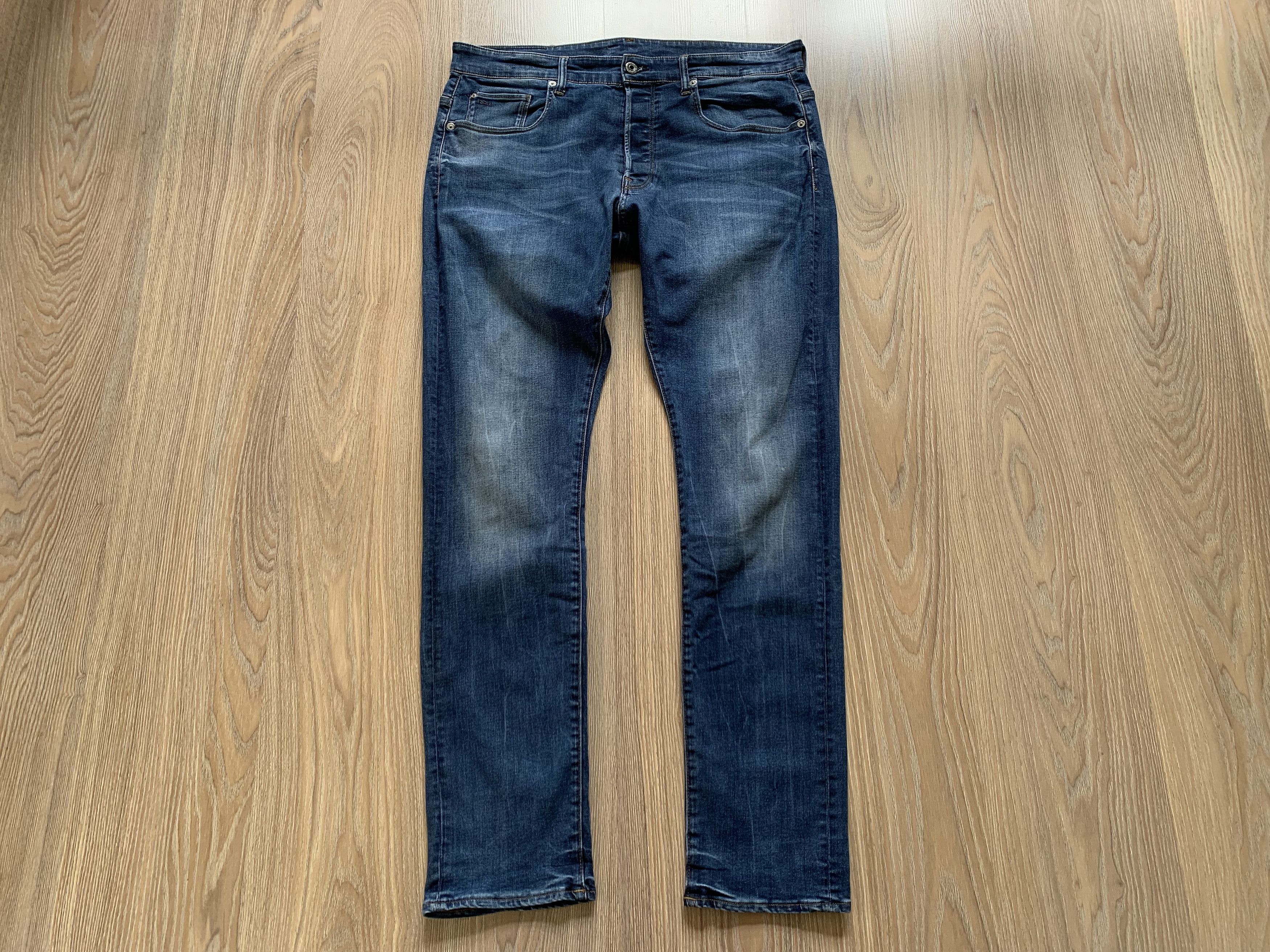 G-Star G Star Raw 3301 Straight Tapered Jeans Size US 32 / EU 48 - 2 Thumbnail
