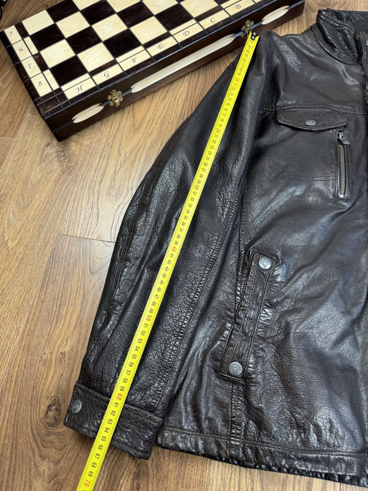 Vintage Vintage leather jacket Engbers original retro casual item Size US XL / EU 56 / 4 - 6 Thumbnail