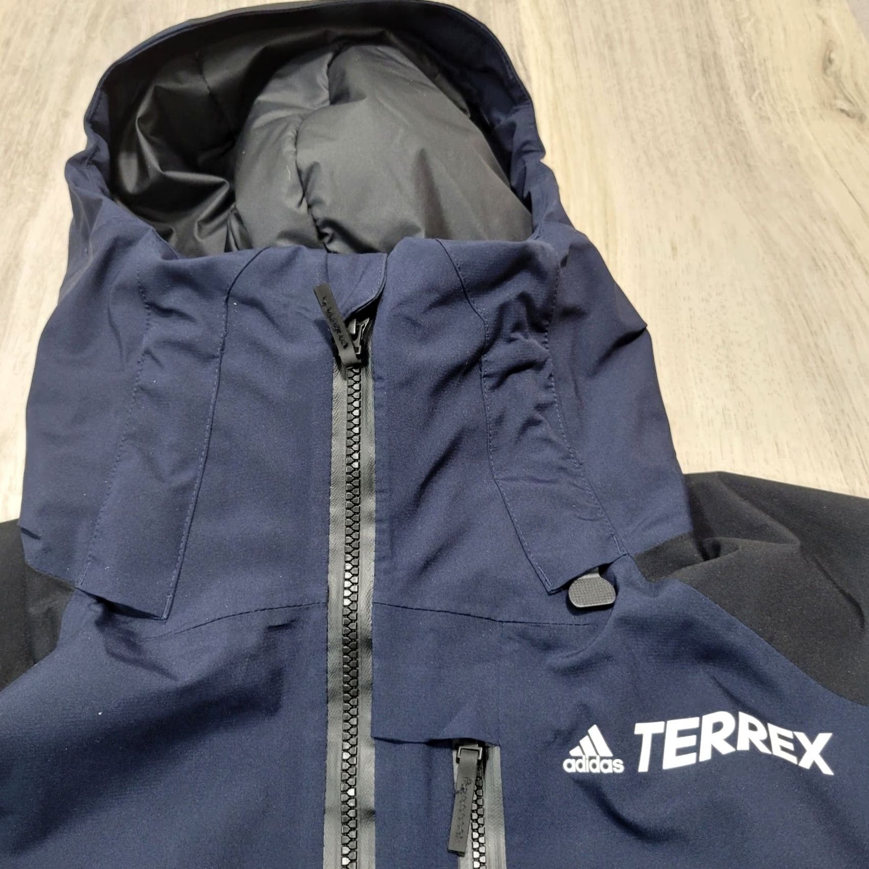 Adidas VINTAGE Adidas Terrex Myshelter Rain Blue Outdoor Jacket Full Zip Hooded XS Size XS / US 0-2 / IT 36-38 - 5 Thumbnail