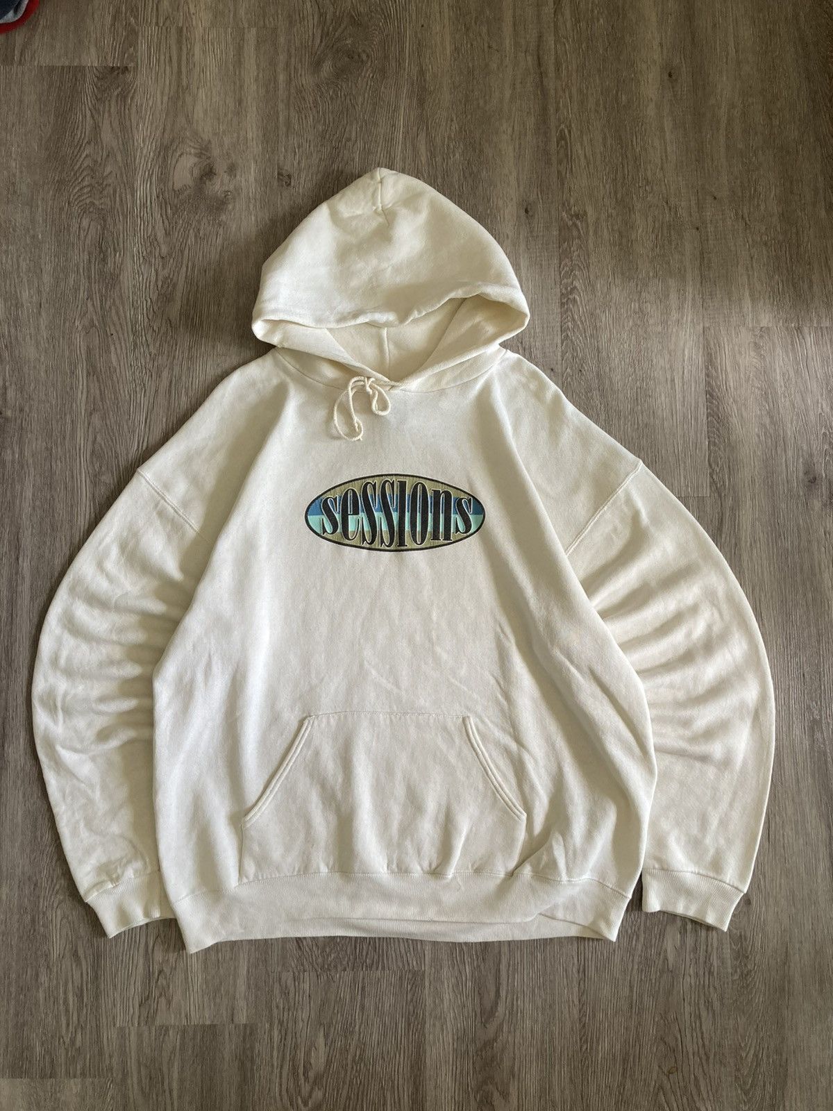 Sessions Vintage 90s Sessions Skate Snowboarding Pullover Hoodie Size US L / EU 52-54 / 3 - 2 Thumbnail