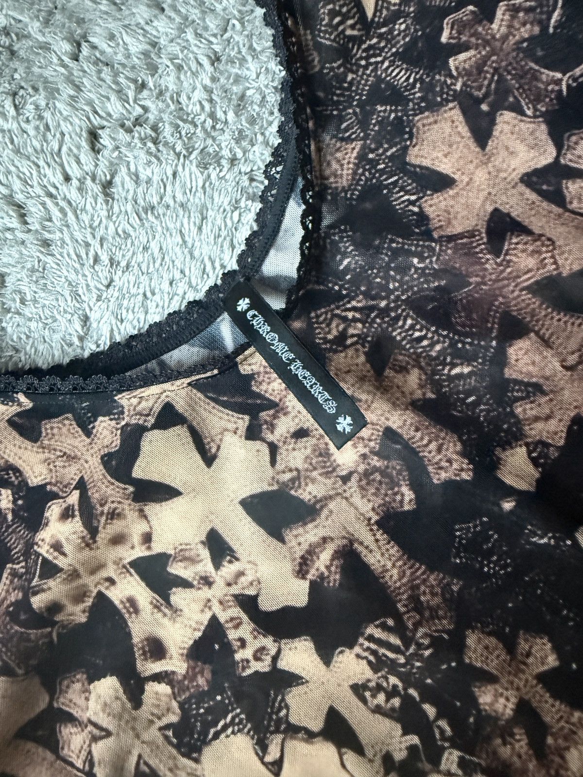 Chrome Hearts Chrome Hearts cross print mesh body & skirt Size S / US 4 / IT 40 - 8 Thumbnail