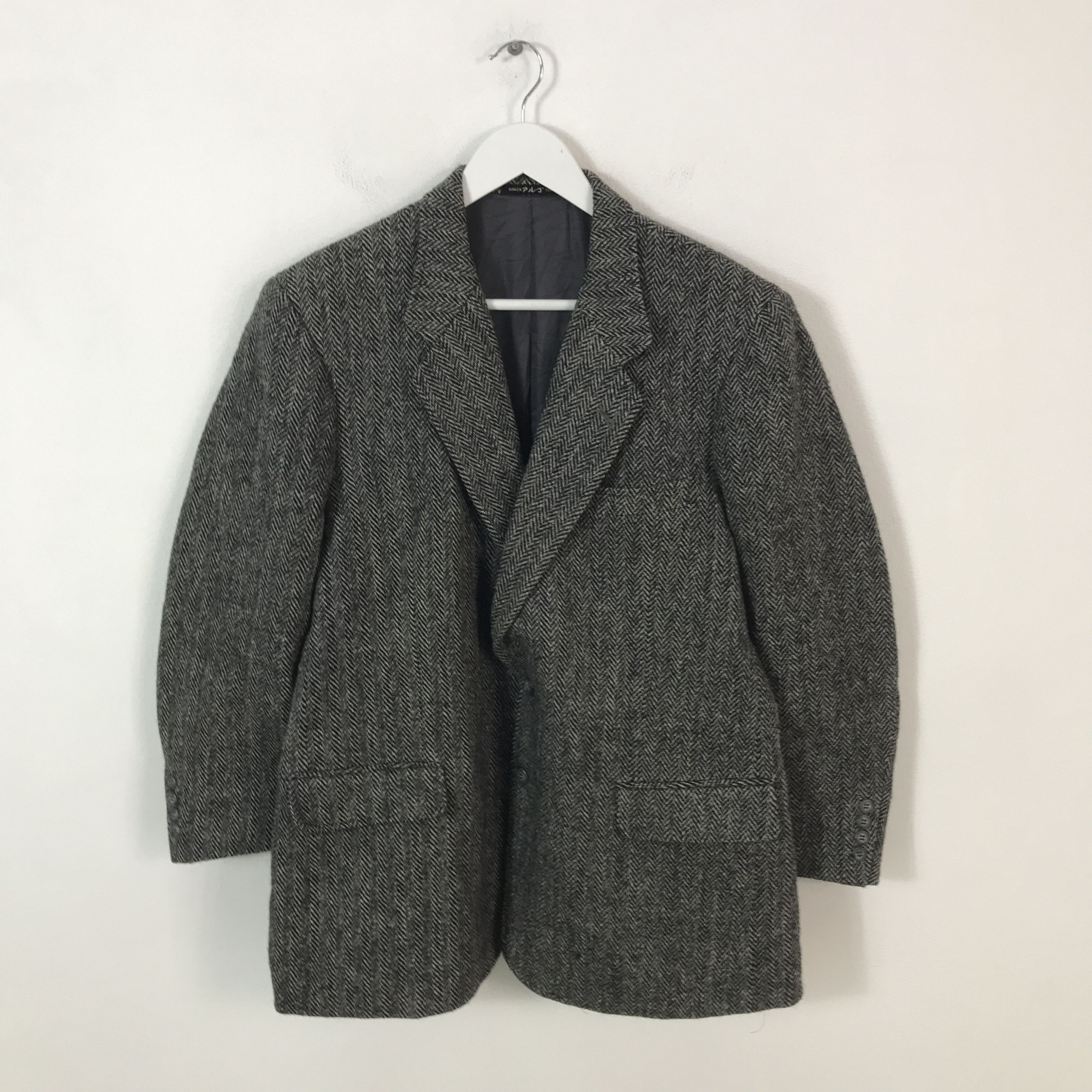 Harris Tweed harris tweed Ginza Tokyo Wool Blazer jacket Size US L / EU 52-54 / 3 - 1 Thumbnail