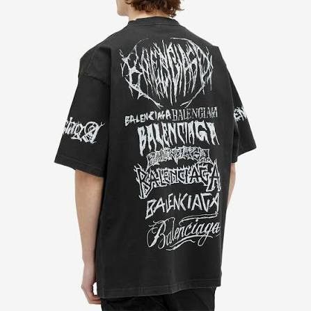 Balenciaga Balenciaga Metal Logo T-Shirt (Black) Size US XS / EU 42 / 0 - 2 Thumbnail