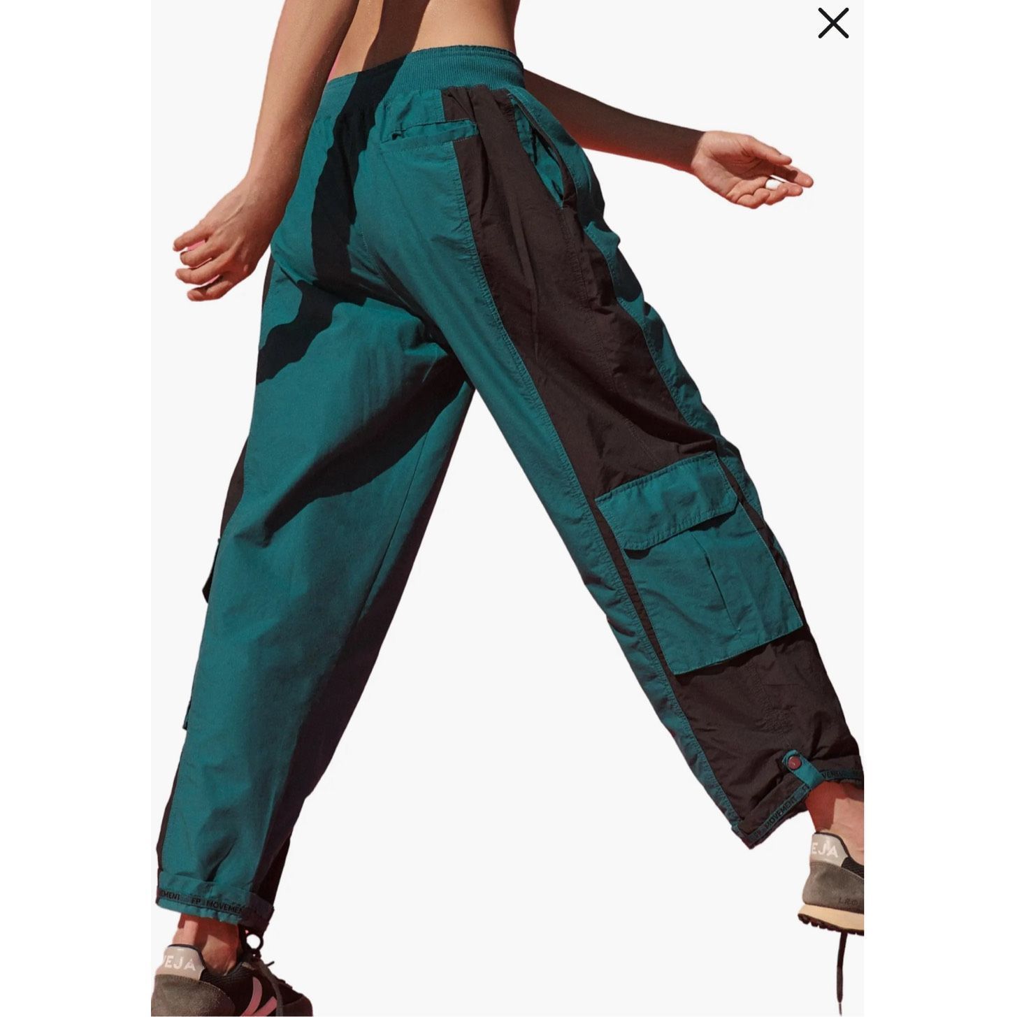 Free People Free People MOVEMENT NWOT Mesmerize Me Colorblock Pants In Spruced Up Sz XS Size 26" / US 2 / IT 38 - 3 Thumbnail