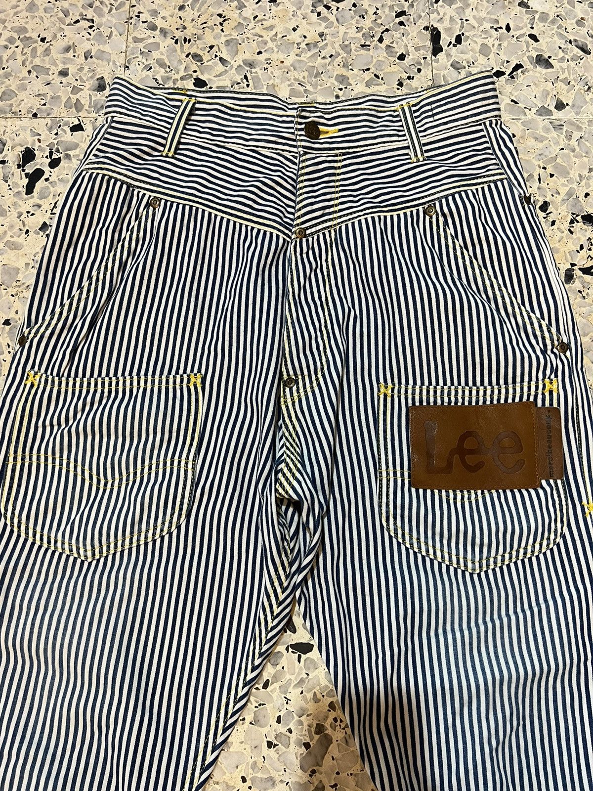 Designer × Lee × mercibeaucoup MERCIBEAUCOUP x LEE STRIPED PANTS Size 29" - 2 Thumbnail