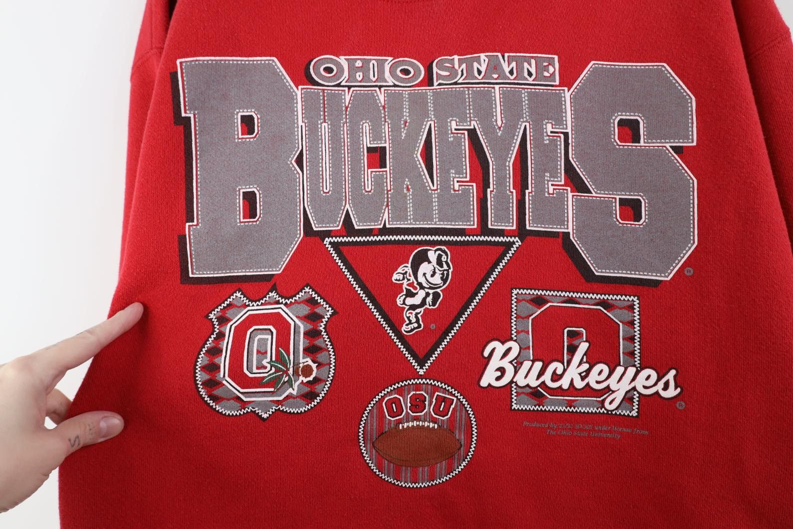 Vintage Vintage 90s Ohio State University Football Sweatshirt USA Size US L / EU 52-54 / 3 - 4 Thumbnail