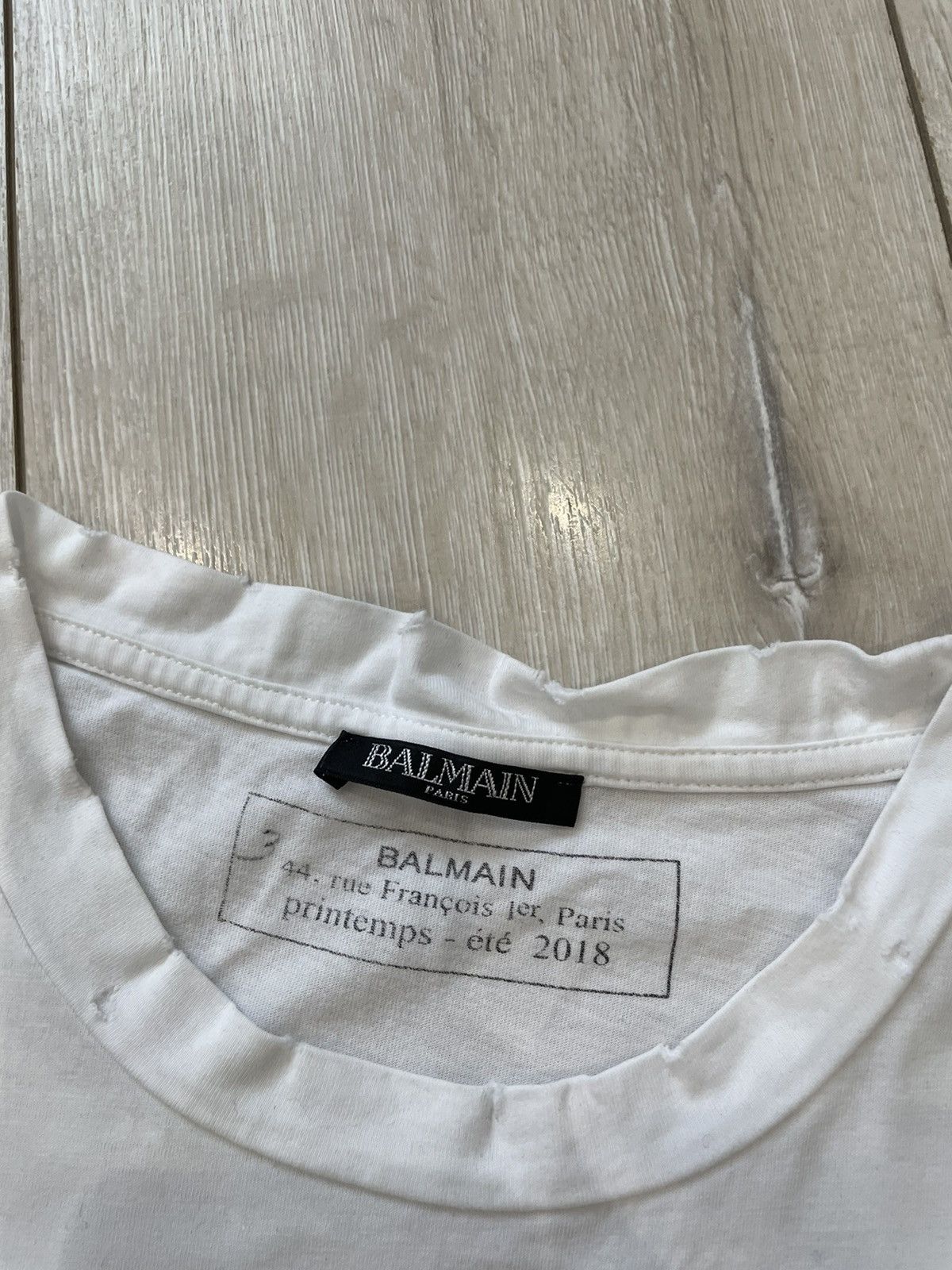 Balmain Balmain White Coin Flock T-shirt Size US M / EU 48-50 / 2 - 2 Thumbnail