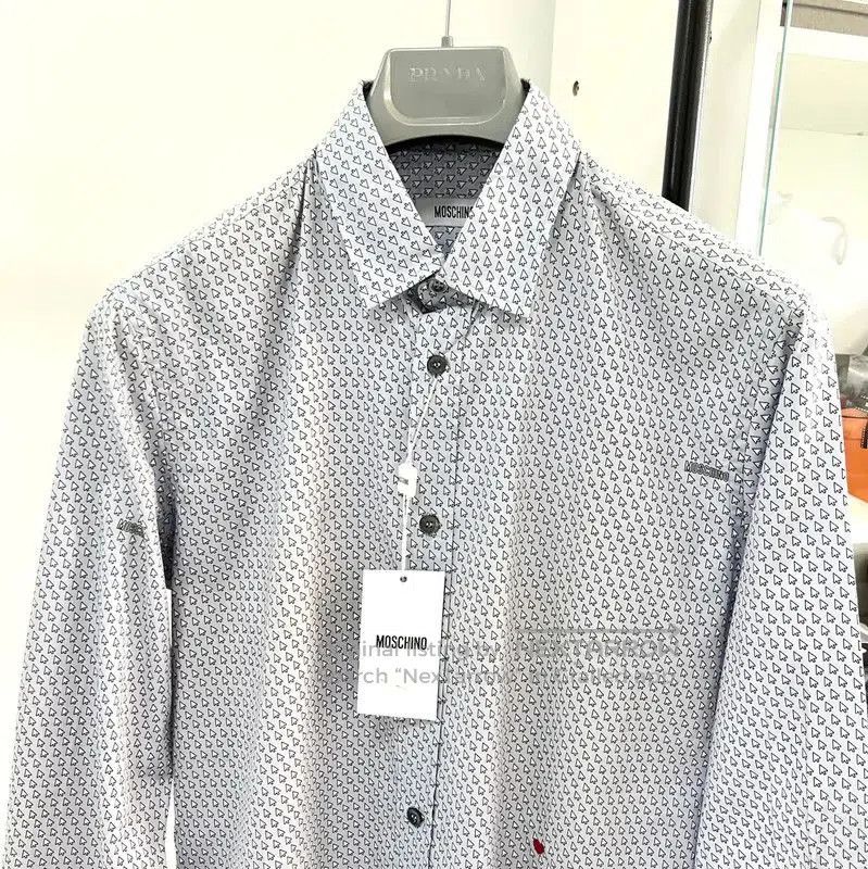 Moschino Moschino Multi-Color Cotton Long Sleeve Shirt . Size US M / EU 48-50 / 2 - 3 Thumbnail