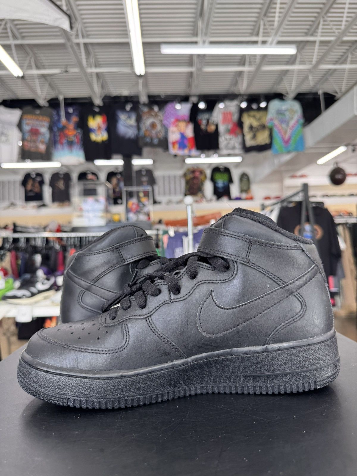 Nike Nike Air Force 1 Mid Black Sz.6.5Y (2014) Size US 6.5 / EU 39-40 - 4 Thumbnail
