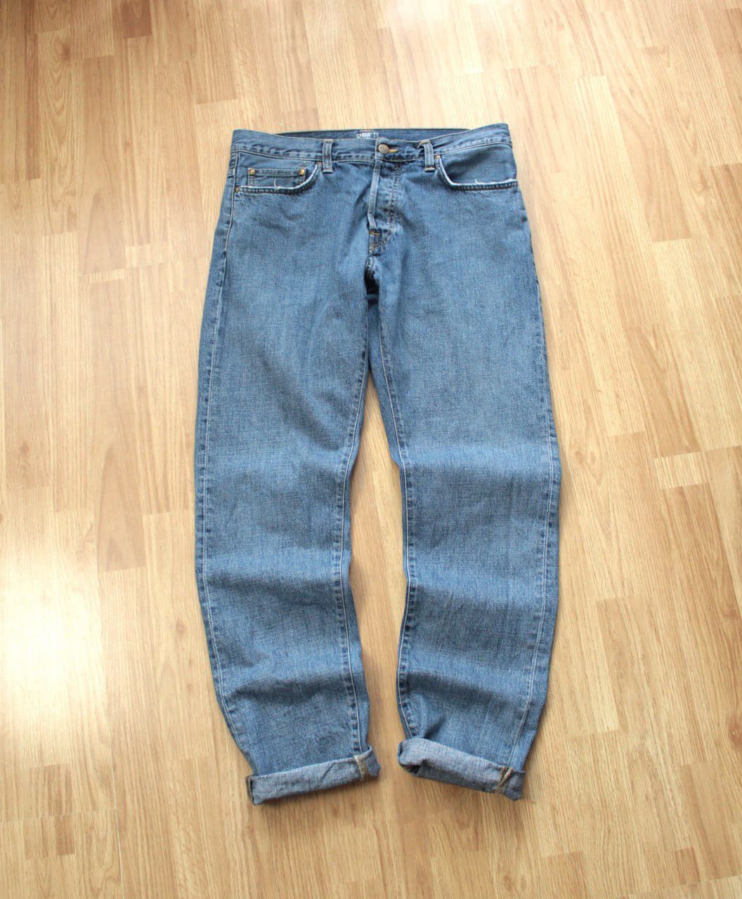 Carhartt 🔥 Carhartt WIP Vintage Logo Klondike Pant Denim Blue Jeans Size US 32 / EU 48 - 3 Thumbnail