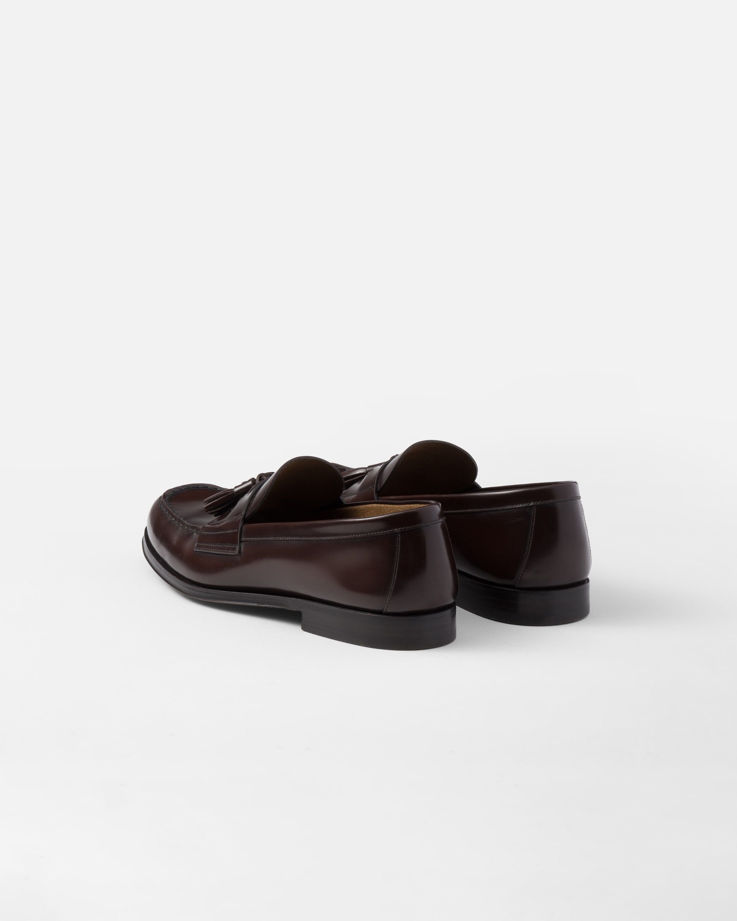 Prada o1bcso1str1025 Spazzolato Brushed Loafers in Brown Size US 8 / EU 41 - 6 Thumbnail
