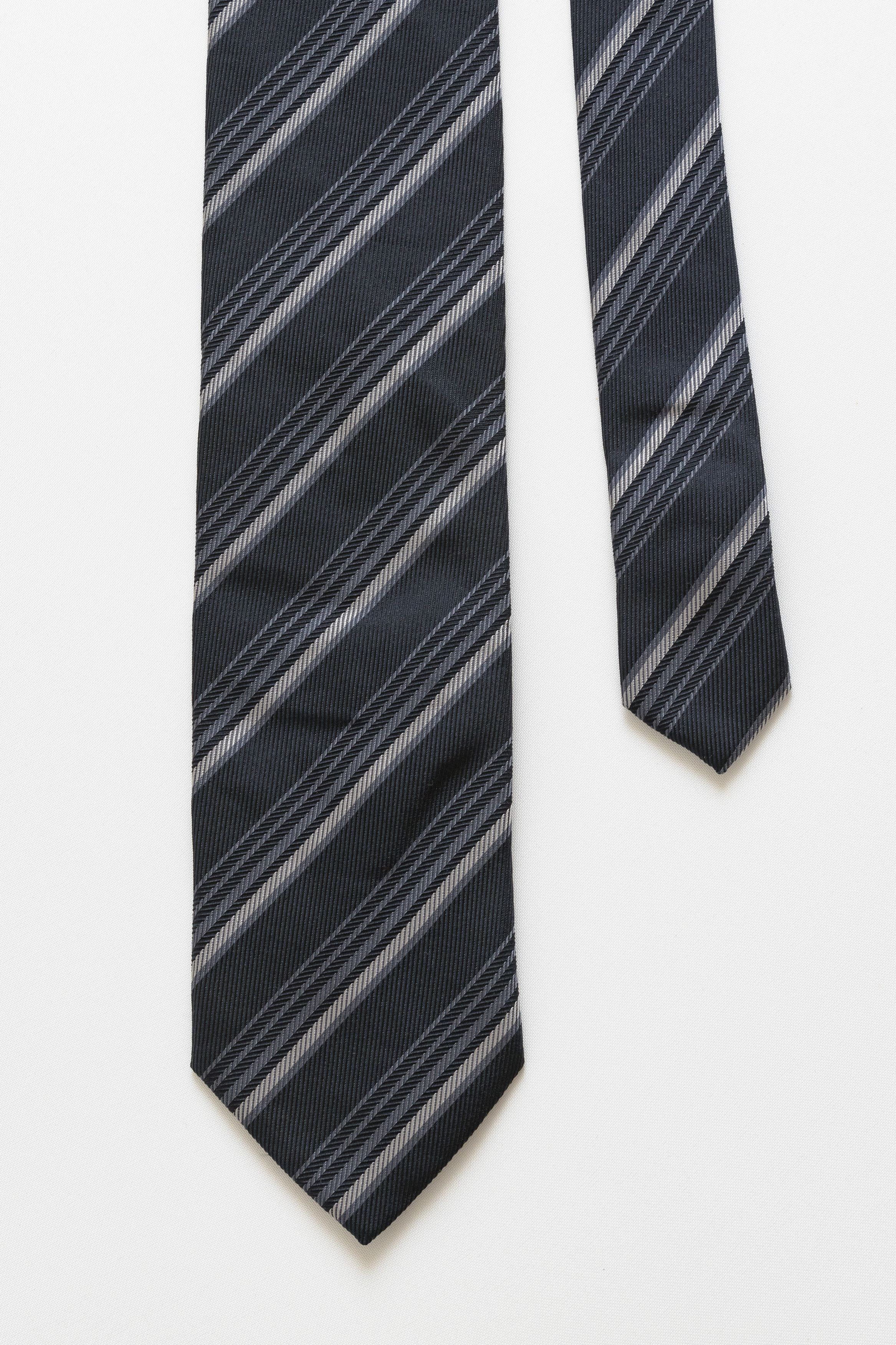 Pal Zileri Pal Zileri Tie striped pattern necktie retro silk tie 042 Size ONE SIZE - 3 Thumbnail