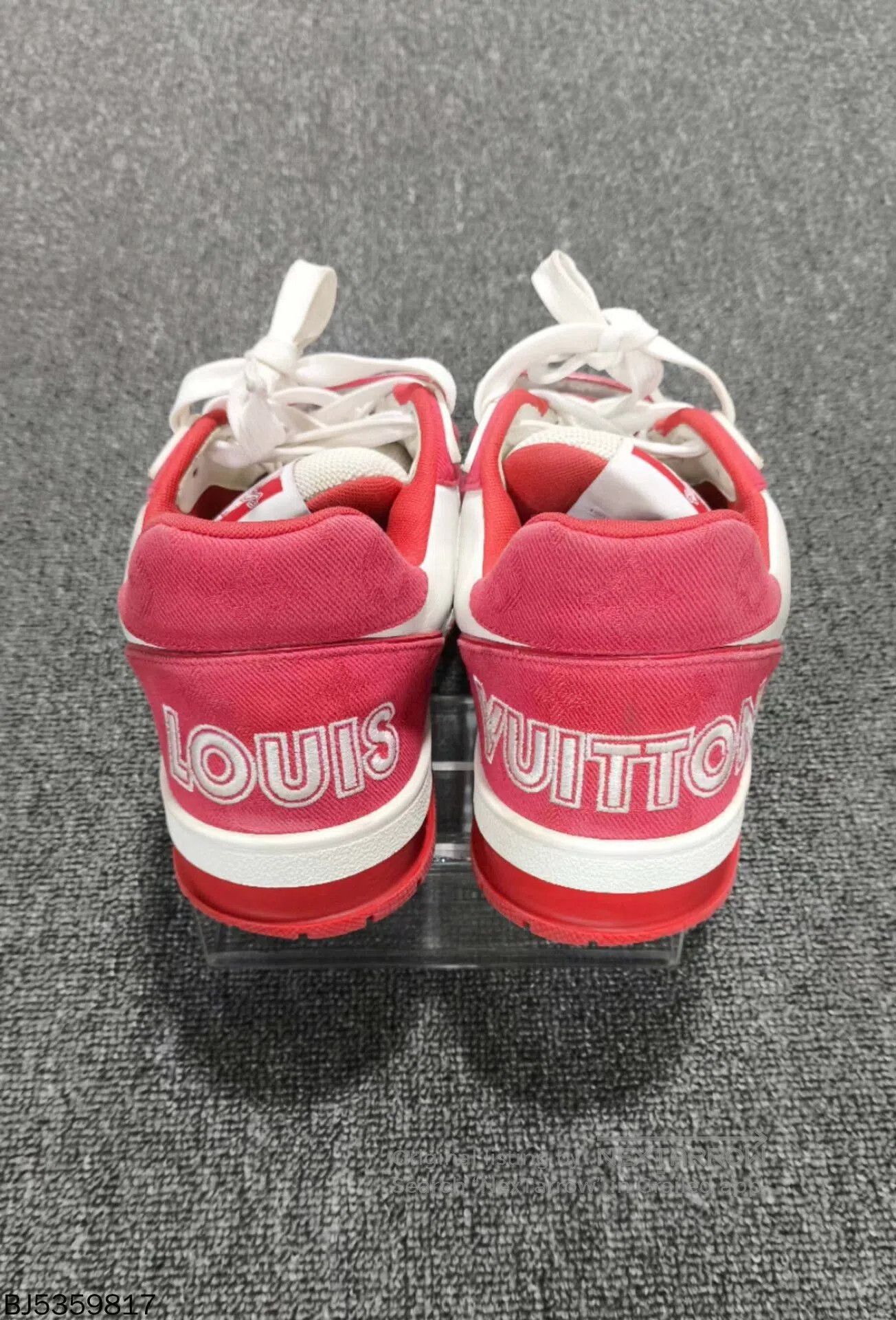 Louis Vuitton red velcro trainer by louis vuitton. Size US 9 / EU 42 - 8 Thumbnail