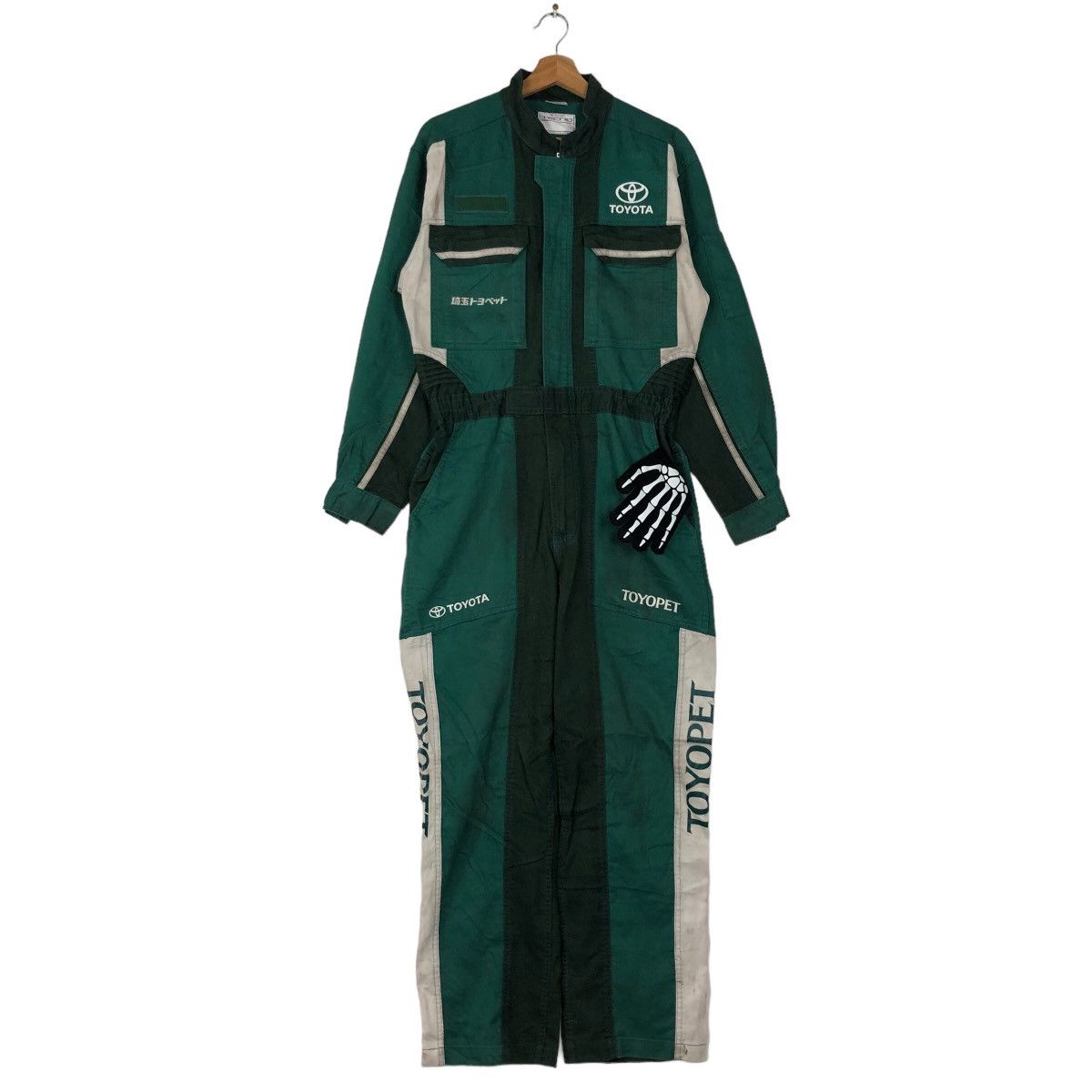 Japanese Brand 🔥90’s VINTAGE OVERALL TOYOTA TECNO WORKER BIG LOGO RACING Size US 32 / EU 48 - 1 Thumbnail