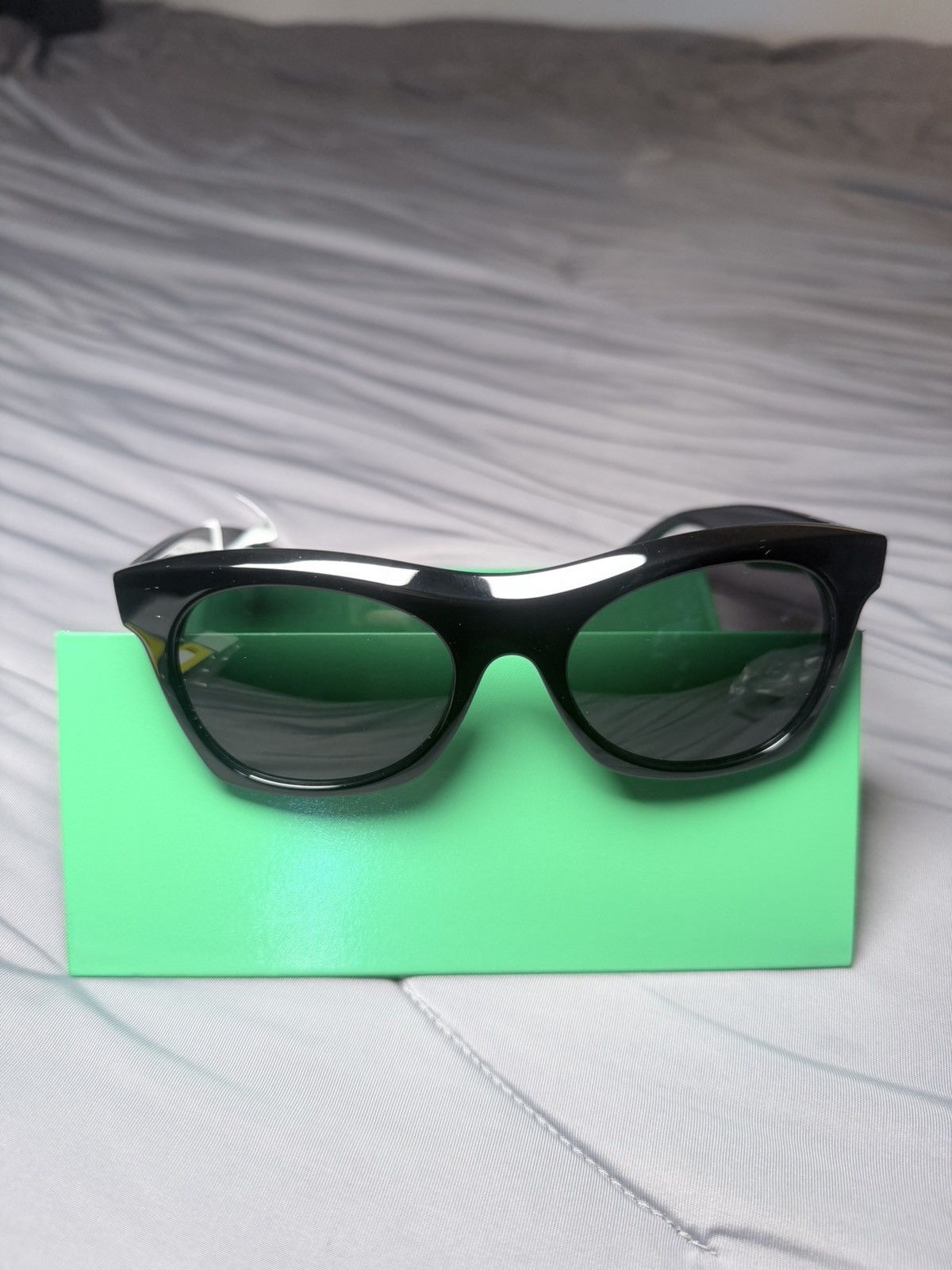 Bottega Veneta Bottega Veneta Black 54MM Square Sunglasses Size ONE SIZE - 8 Thumbnail