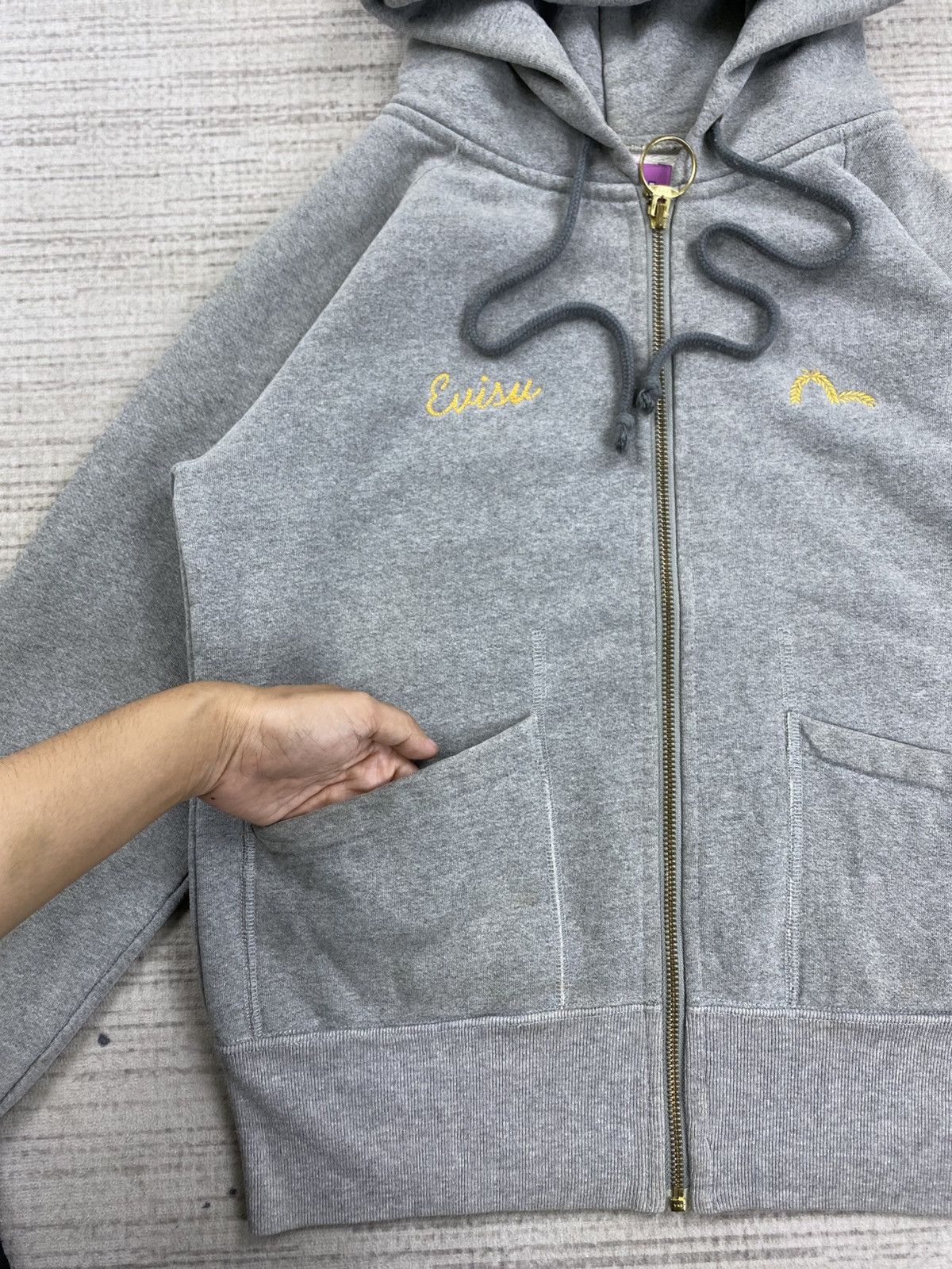 Evisu × Japanese Brand × Vintage Vintage Evisu Embroidery Logo Zipper Hoodie Size US S / EU 44-46 / 1 - 5 Thumbnail