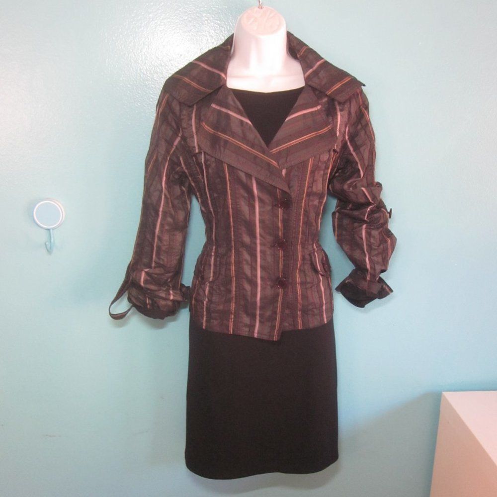Nina Ricci TeriJon "Jon" Purple Metallic Striped Jacket Size M Size S / US 4 / IT 40 - 8 Thumbnail