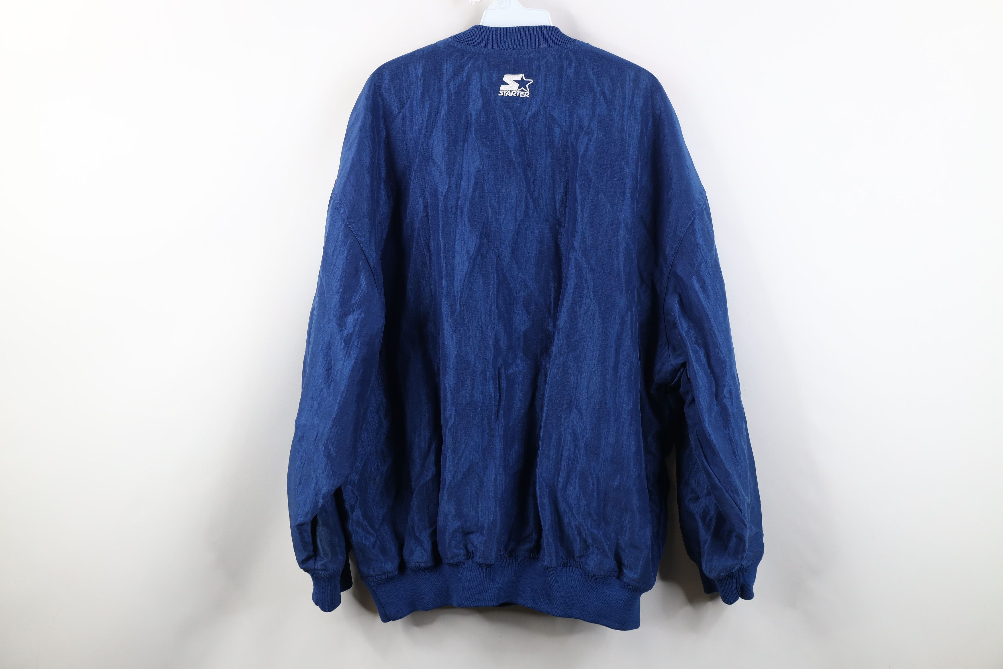 Starter Vintage 90s Starter Lined Pullover Windbreaker Jacket Blue Size US XXL / EU 58 / 5 - 12 Thumbnail