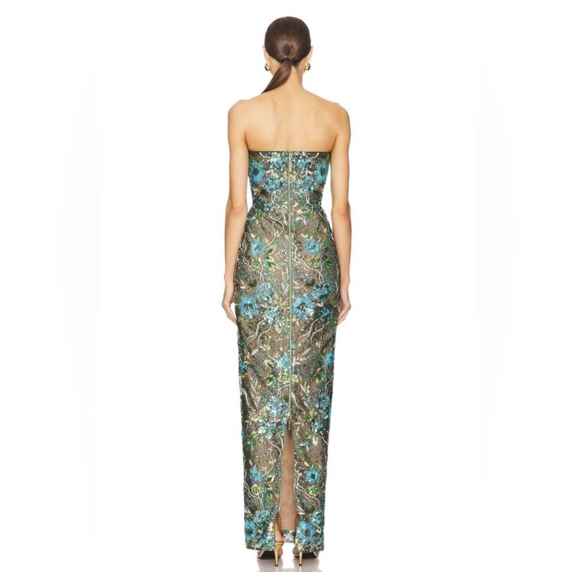 Bronx and Banco Bronx and Banco Dahlia Maxi Dress in Teal Multi/Size Medium Size M / US 6-8 / IT 42-44 - 3 Thumbnail