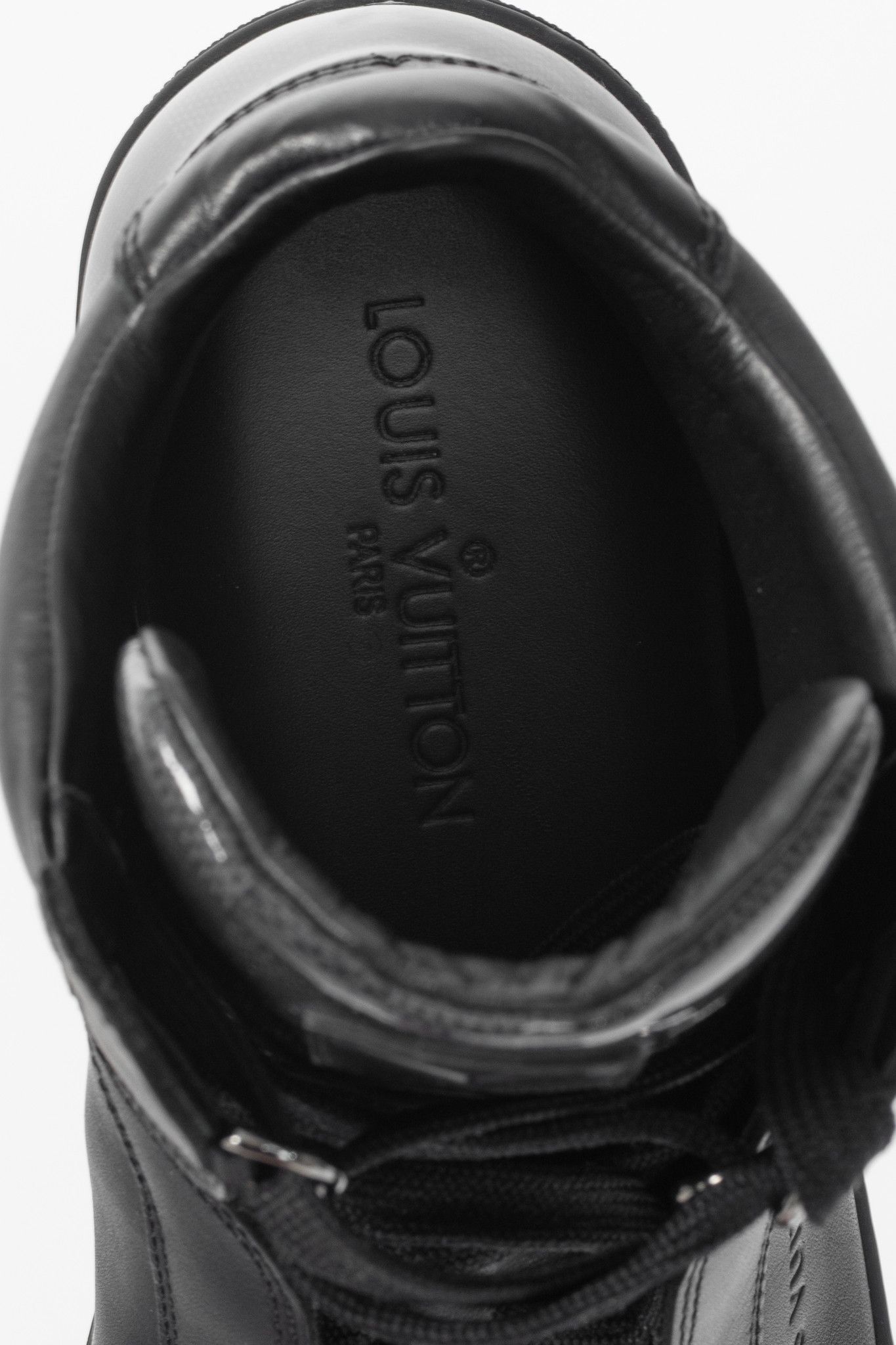 Louis Vuitton Louis Vuitton Speaker Leather & Damier High-Top Sneakers Size US 6 / EU 39 - 10 Thumbnail