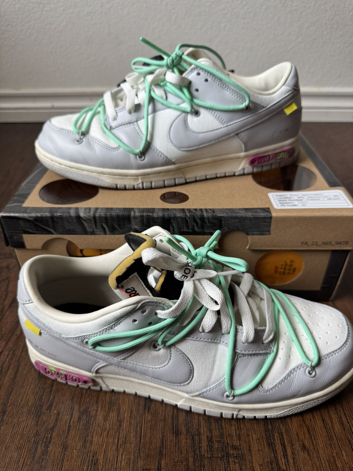 Nike × Off-White Nike Off-White Dunk Lot 4/50 Size US 11 / EU 44 - 2 Thumbnail