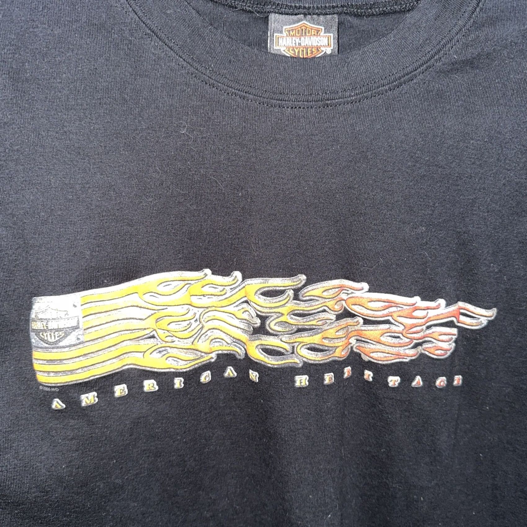 Harley Davidson VINTAGE Harley-Davidson Muscle Tank Top Shirt Men XL Black 2004 Size US XL / EU 56 / 4 - 2 Thumbnail