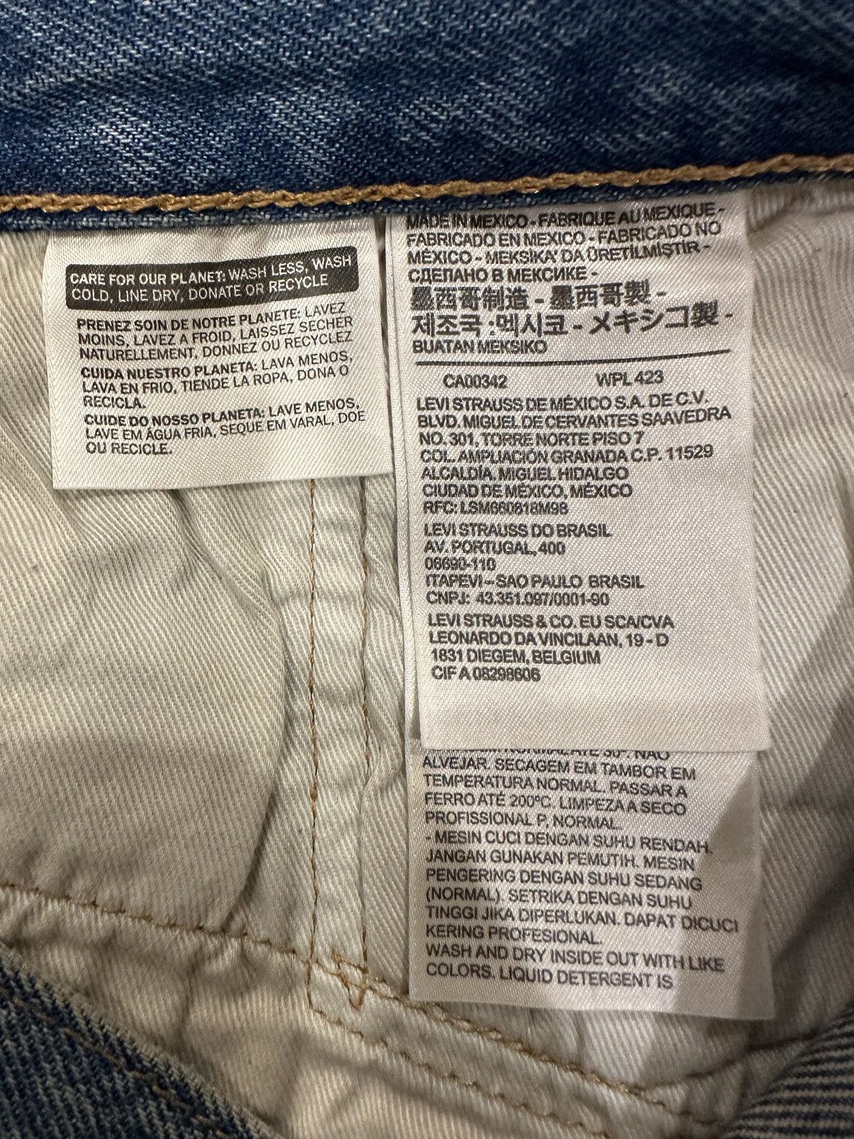 (B).Stroy × DENIM TEARS × Levi's Denim Tears x (B).Stroy Levis 501 Denim Size US 31 - 4 Thumbnail