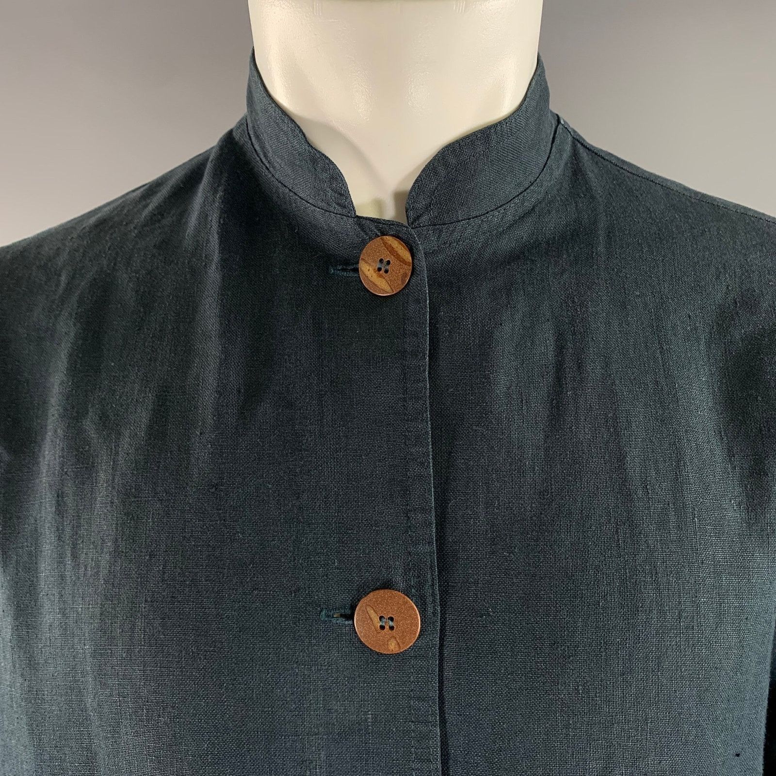 Other DAVID DART Size M Navy Heather Nehru Collar Shirt Jacket Size M / US 6-8 / IT 42-44 - 2 Thumbnail