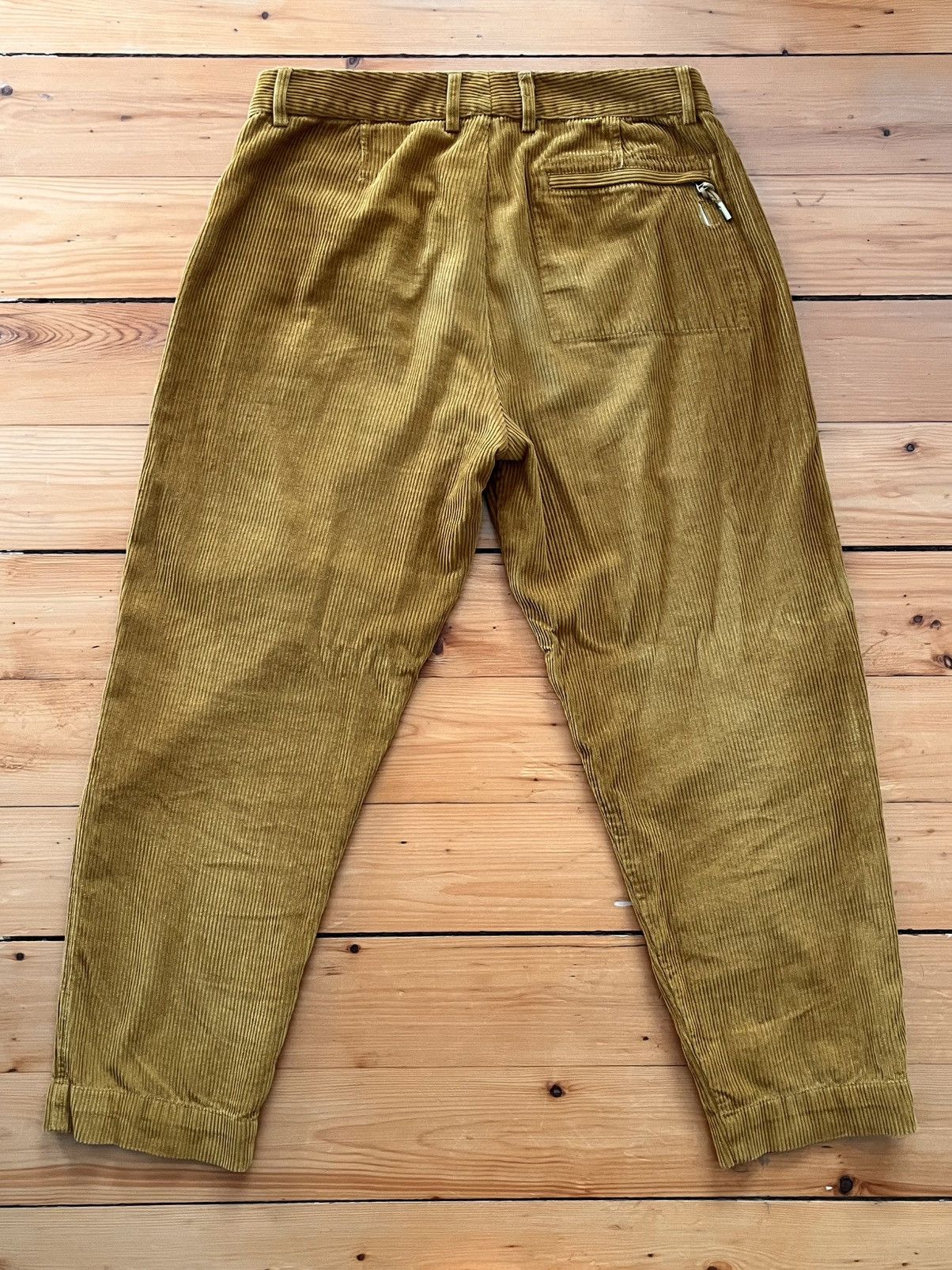 Folk Folk - gold corduroy cropped pants Size US 31 - 3 Thumbnail