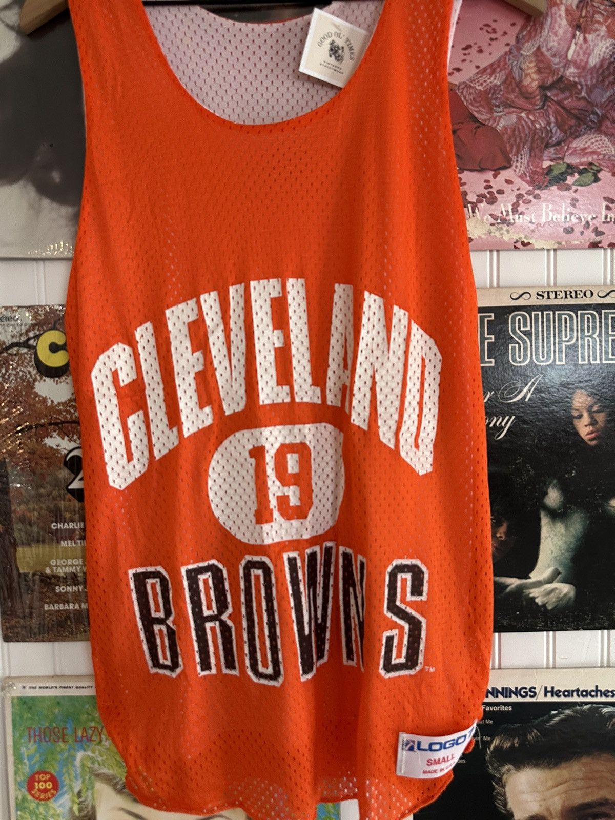 Logo 7 90s Cleveland Browns orange jersey Size US S / EU 44-46 / 1 - 2 Thumbnail