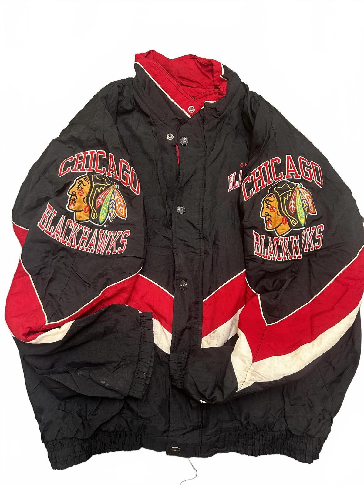 Starter Chicago Blackhawks Starter Vintage Jacket Size US XXL / EU 58 / 5 - 3 Thumbnail