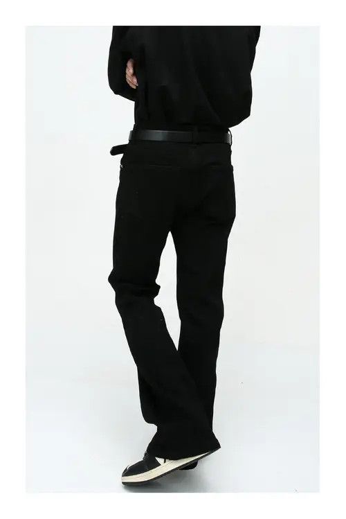 Anime × Japanese Brand × Jean Simple black slim-fit stretch bootcut jeans Size US 32 / EU 48 - 4 Thumbnail