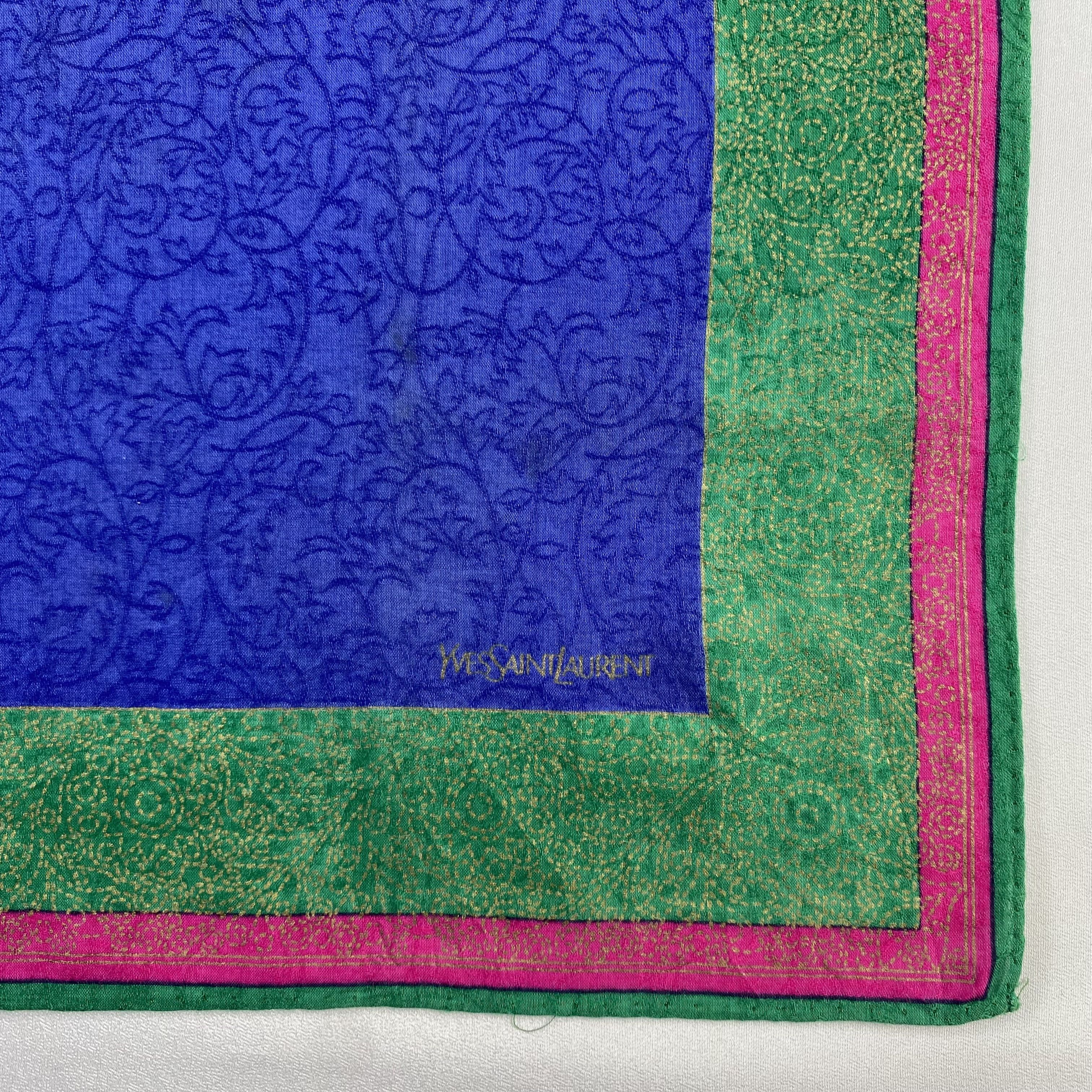Vintage Yves Saint Laurent Handkerchief / Neckerchief-P1278 Size ONE SIZE - 3 Thumbnail