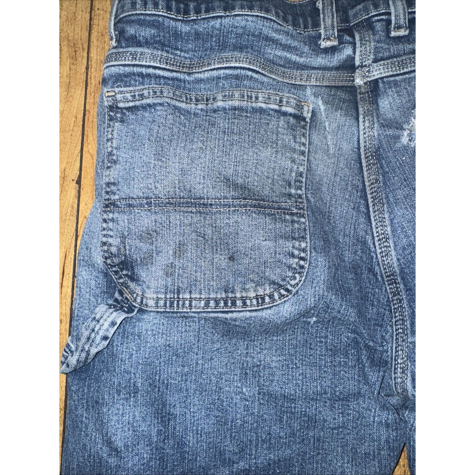 Dickies × Vintage Dickies Carpenter Jeans 38x32 Genuine Denim Distressed Paint Size US 38 / EU 54 - 11 Thumbnail