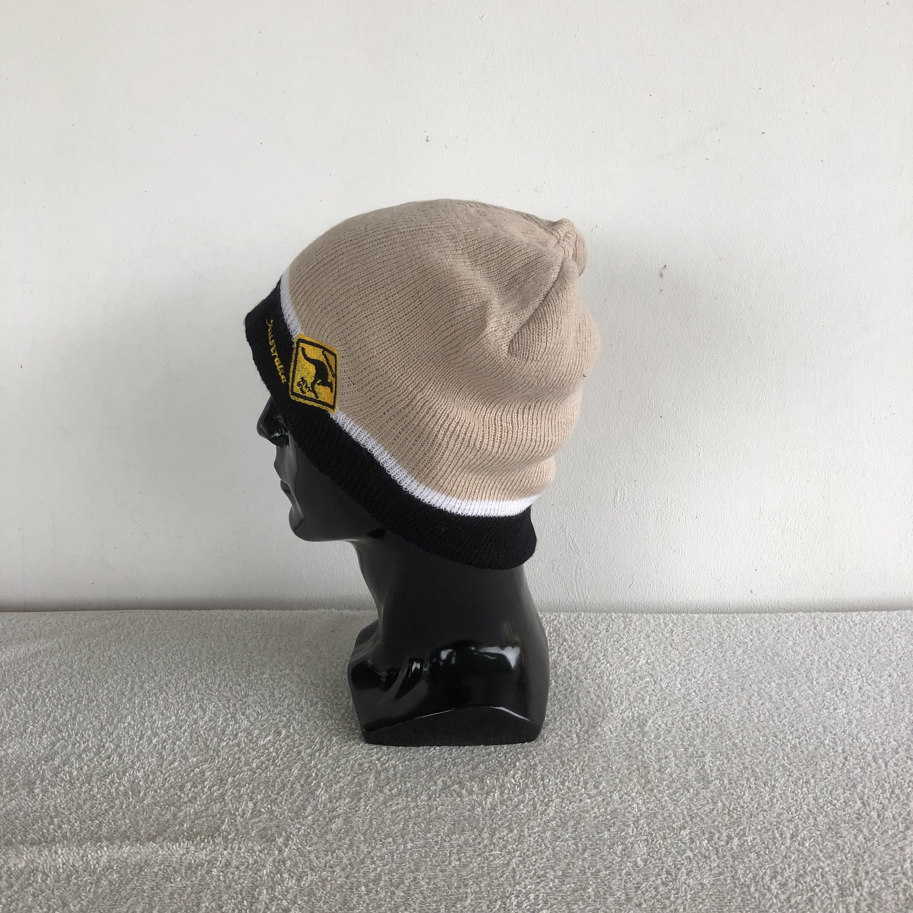 Japanese Brand Vintage Y2K Australian Kangaroos Beanie Snow Caps Hats Size ONE SIZE - 4 Thumbnail