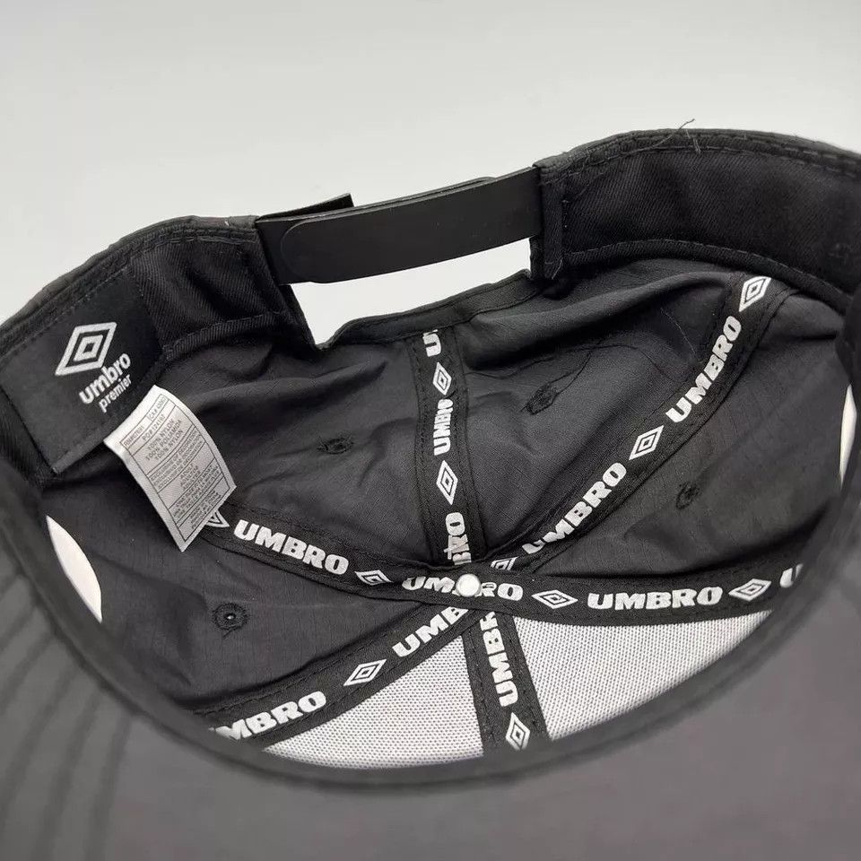 Umbro Umbro Hat Men Black Checkered Embroidered Snap Back Cap New Size ONE SIZE - 4 Thumbnail
