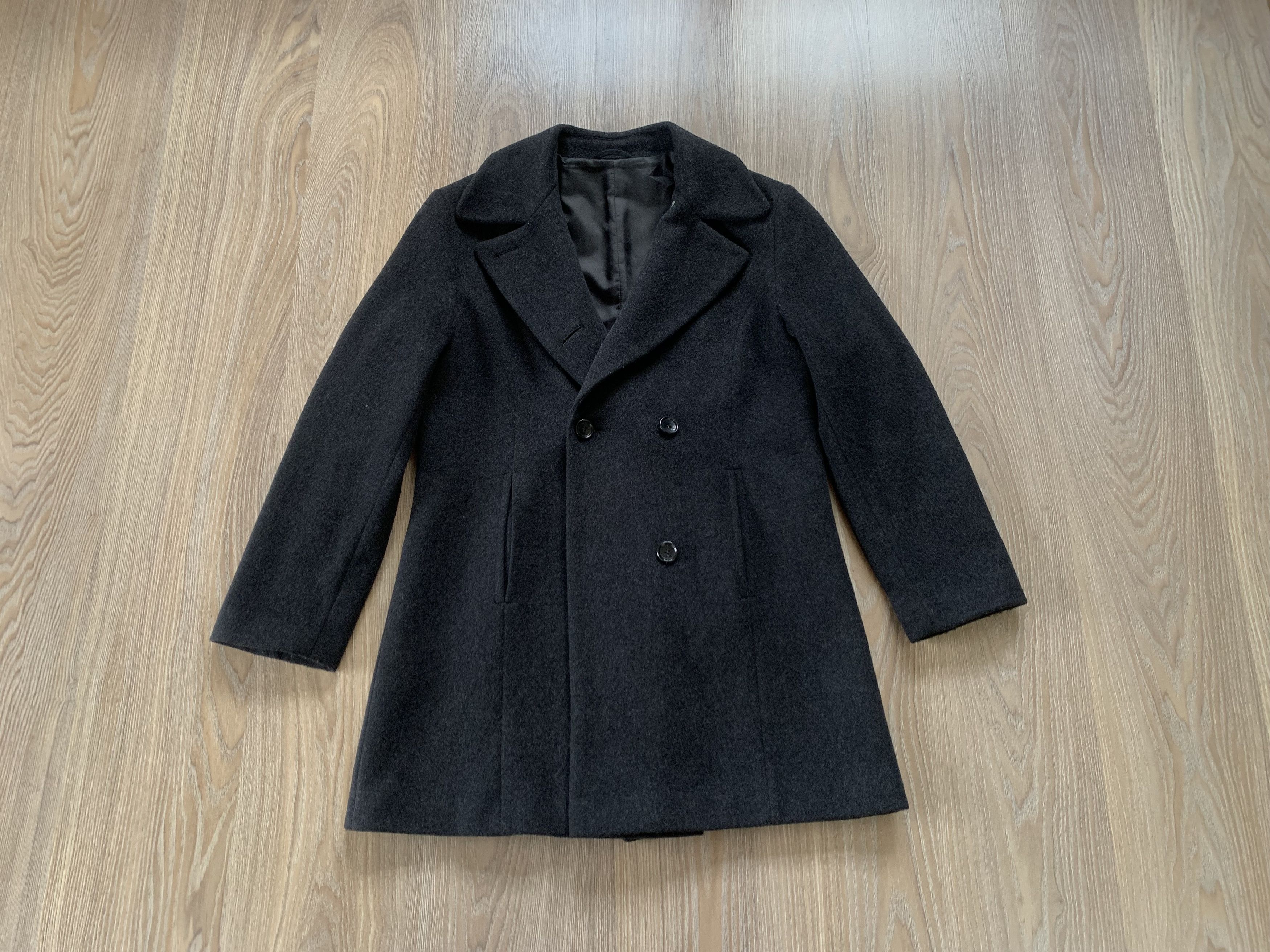 Other Giorgio Womens Black Heavy Wool Coat Size L / US 10 / IT 46 - 1 Thumbnail