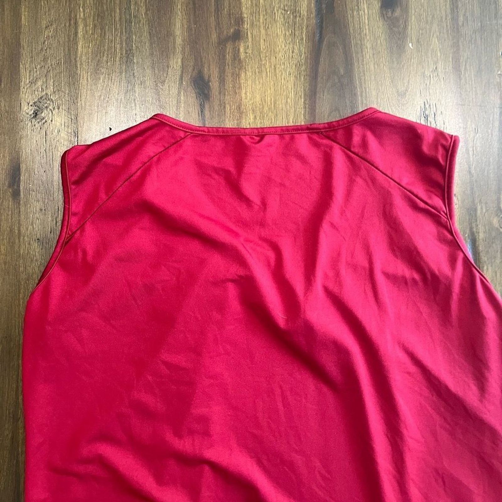 Shein SHEIN Maroon Pleated Silky Blouse Size L Size L / US 10 / IT 46 - 5 Thumbnail