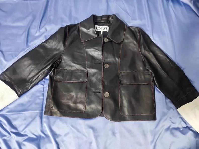 Loewe Loewe Women's outer sewn leather coat Size 4XL / US 24-26 - 2 Thumbnail