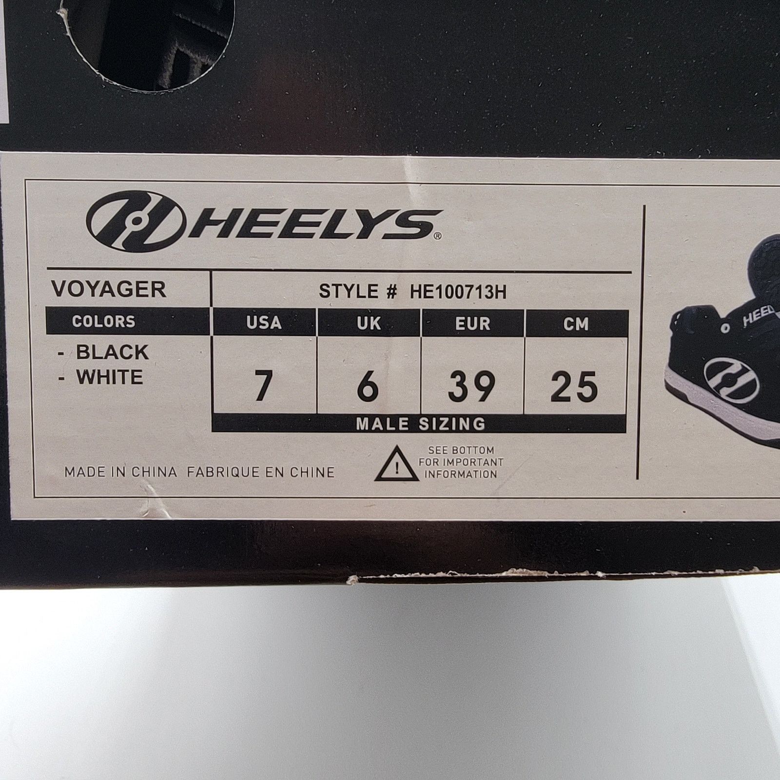 Heelys New Heelys Voyager Black - Size 7M / 8.5W - In Box! Size US 7 / EU 40 - 11 Thumbnail